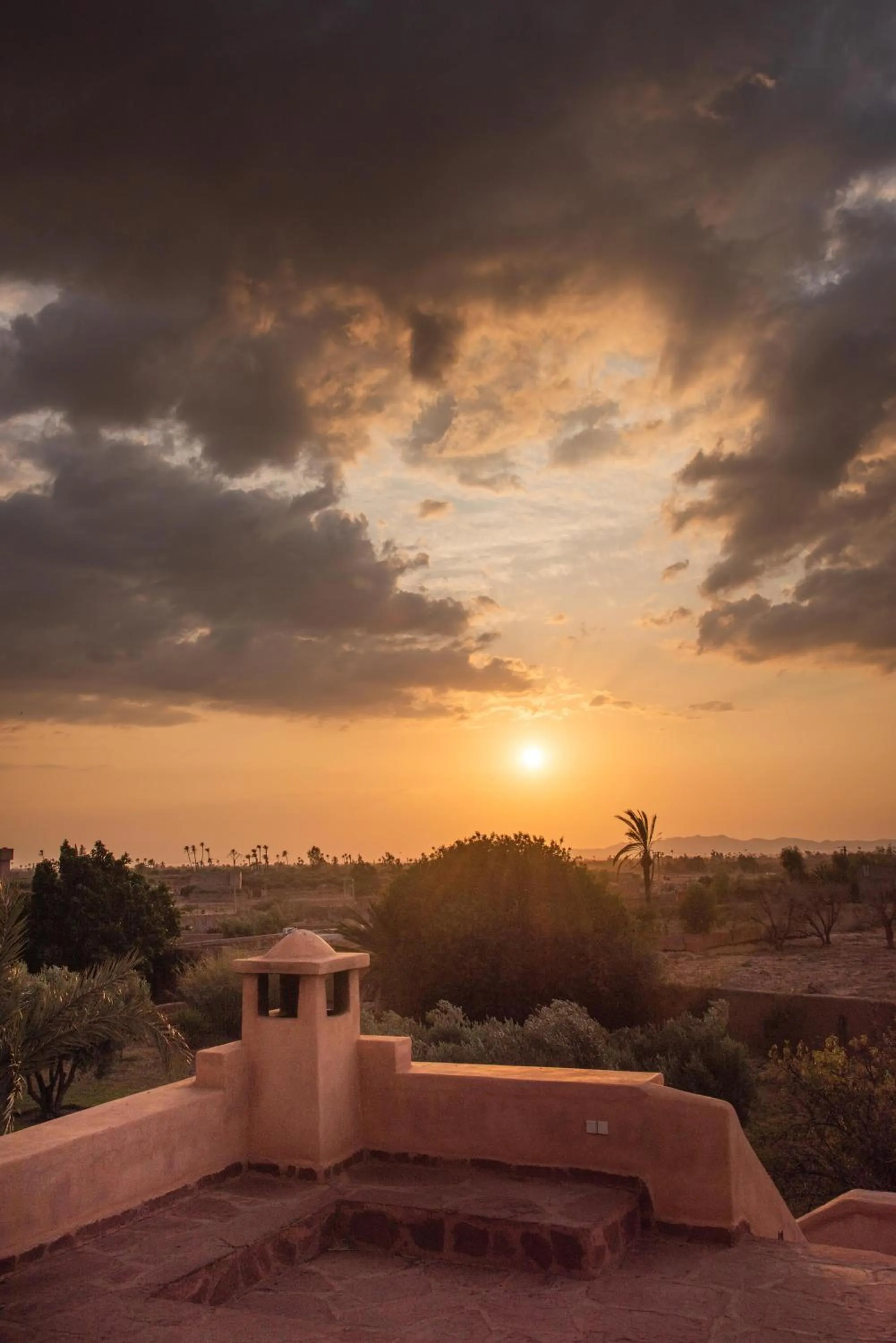 Sunset in Jnane Allia