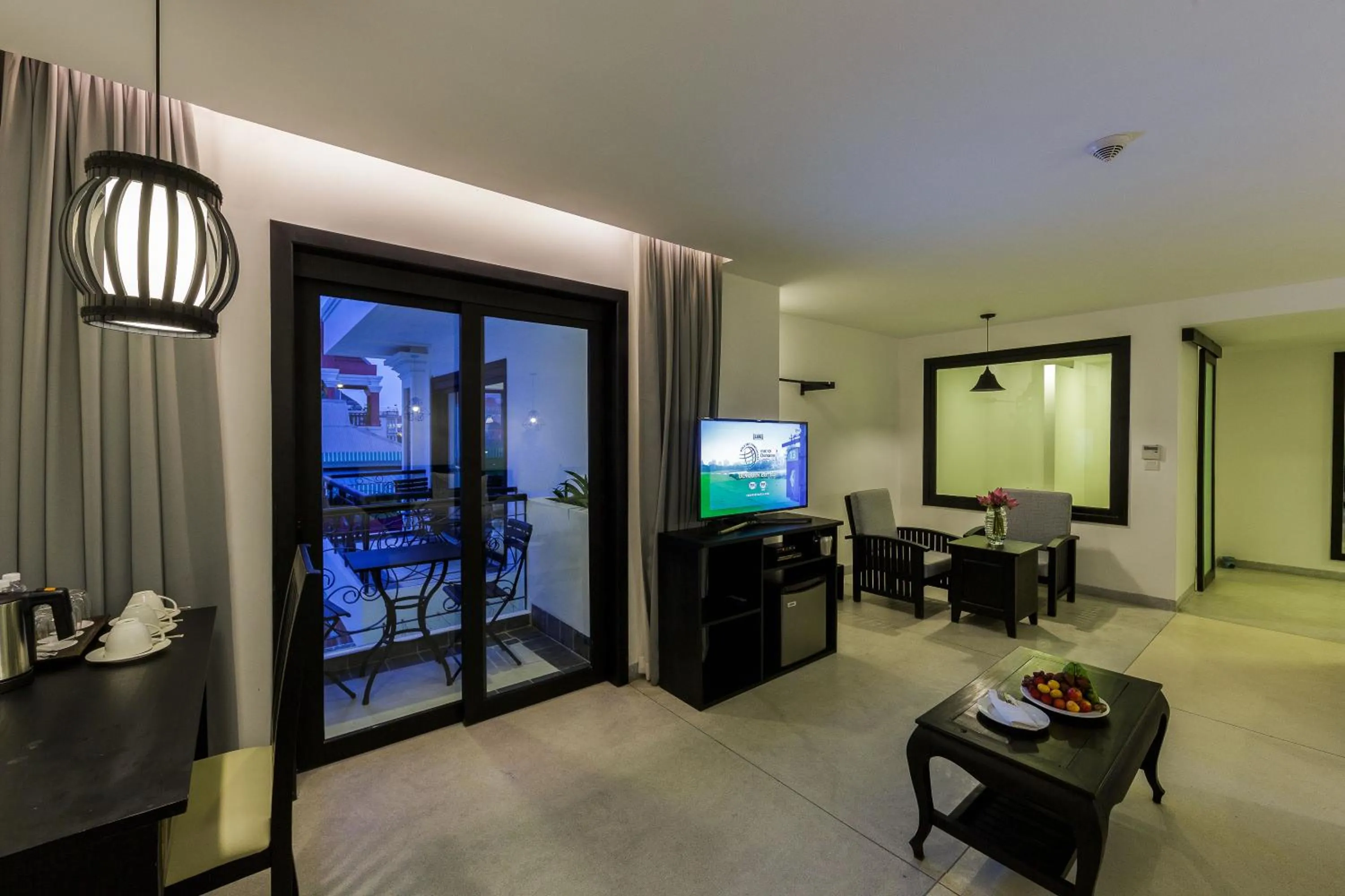 Seating area in Aroma Angkor Boutique Hotel