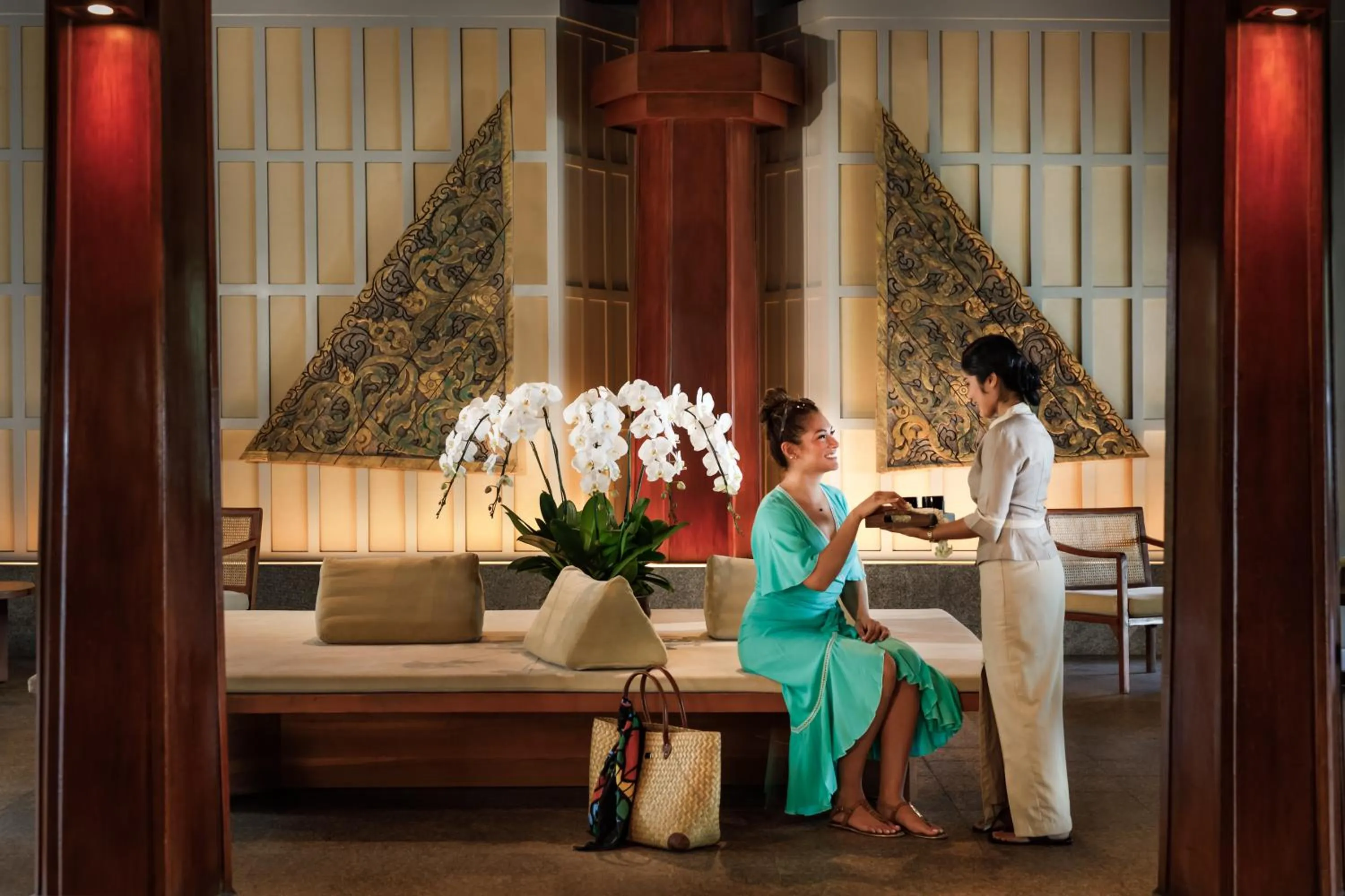 Lobby or reception in The Surin Phuket
