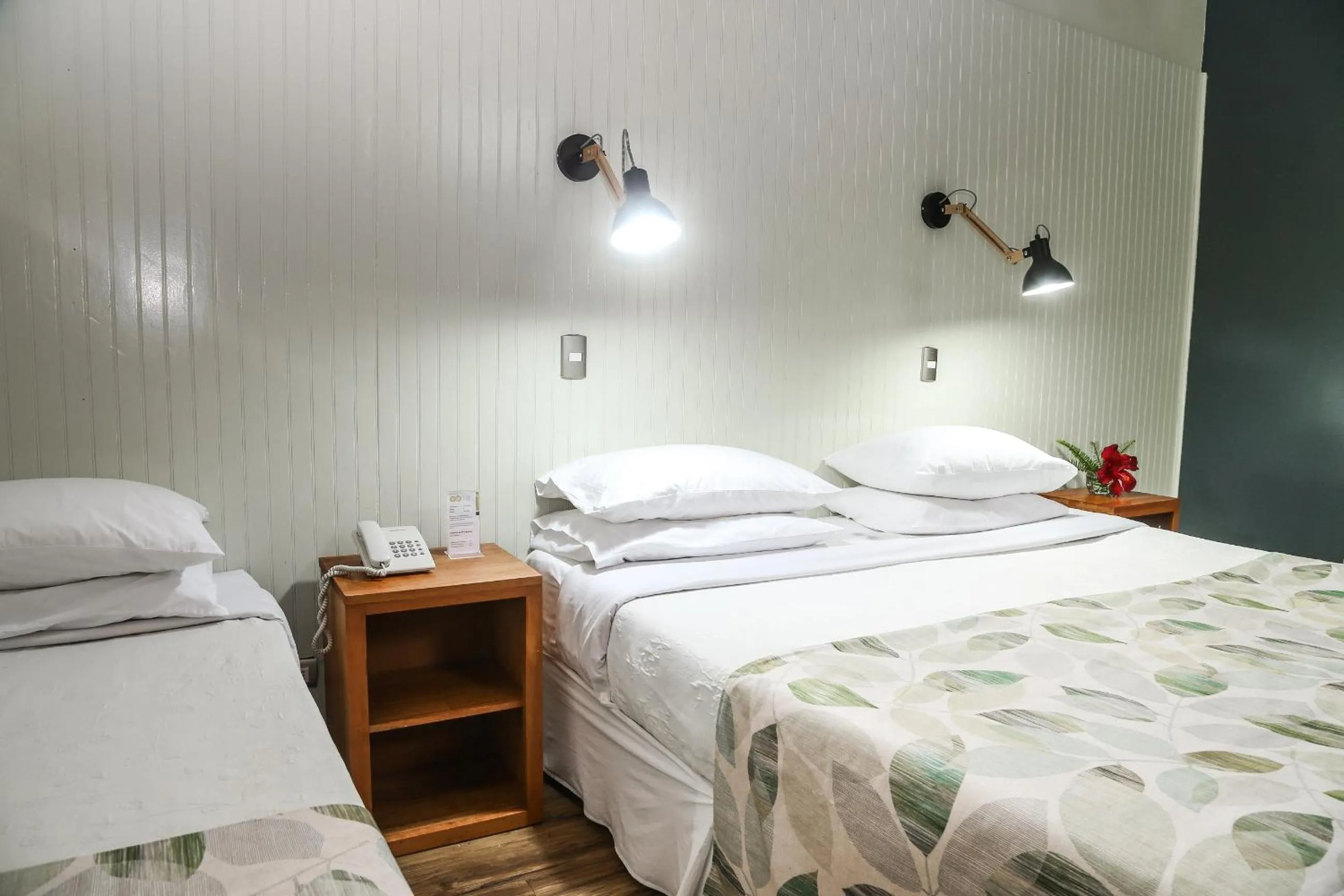 Bed in Easter Island Ecolodge