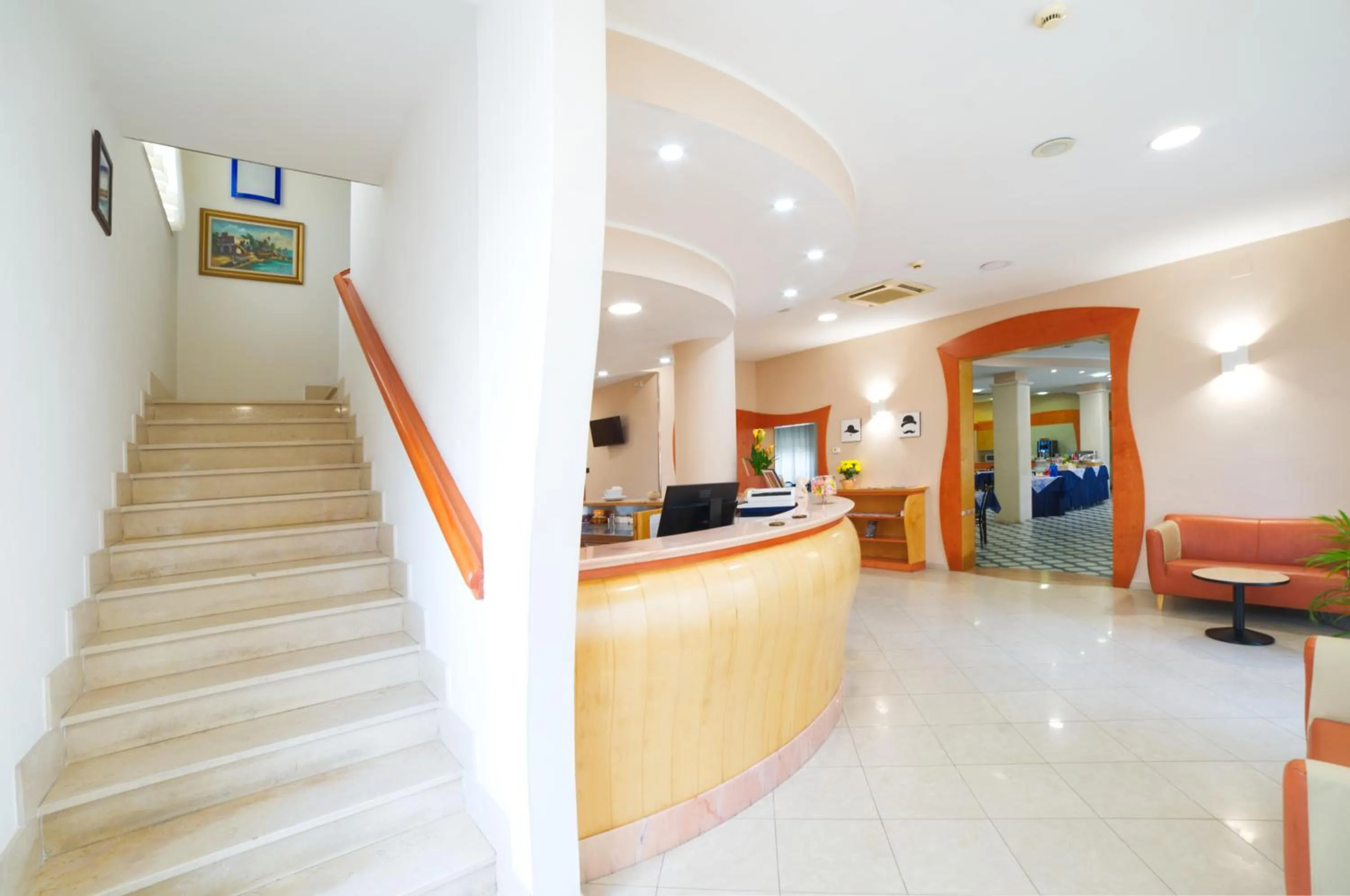 Lobby or reception in Hotel Vannucci