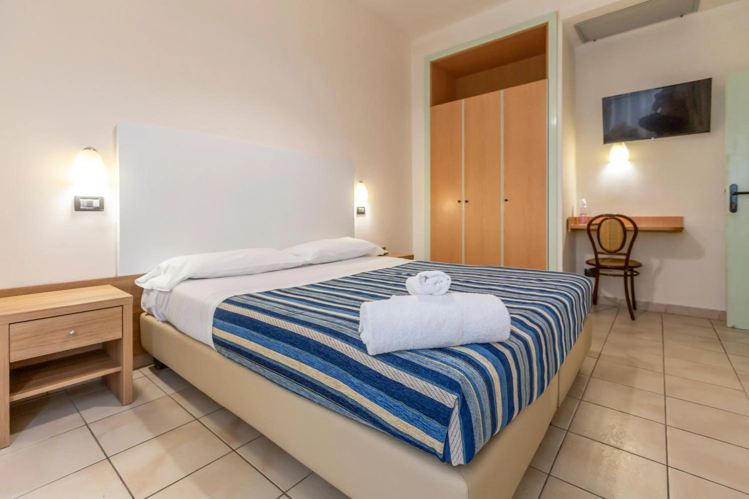 Bed in Hotel Vannucci