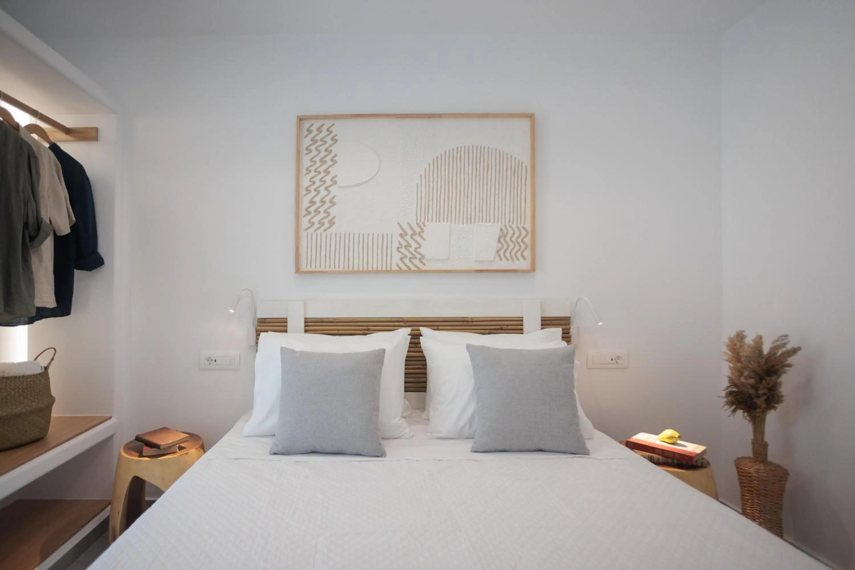 Bedroom, Bed in Agia Anna Living