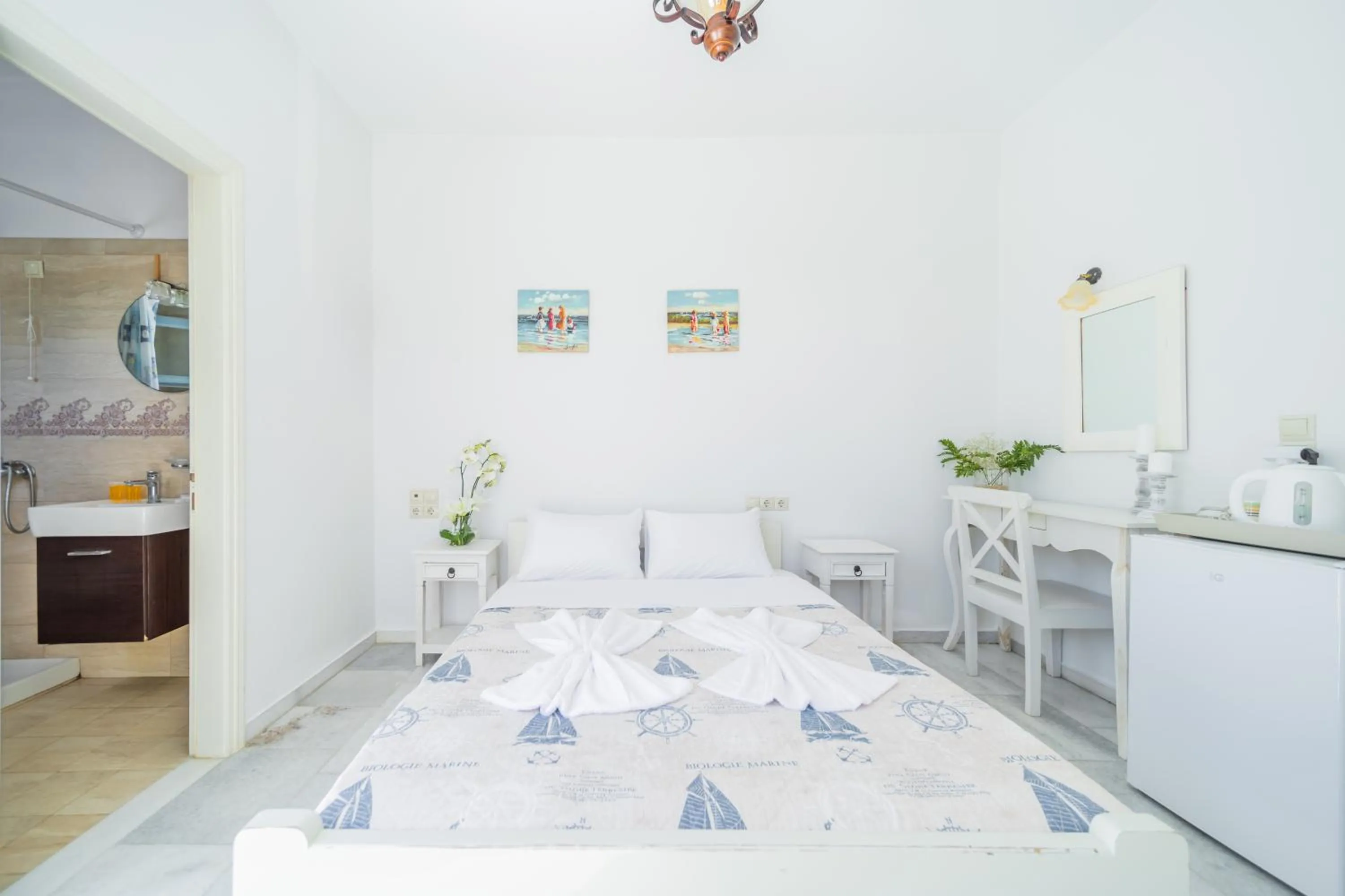 Bedroom, Bed in Agia Anna Living