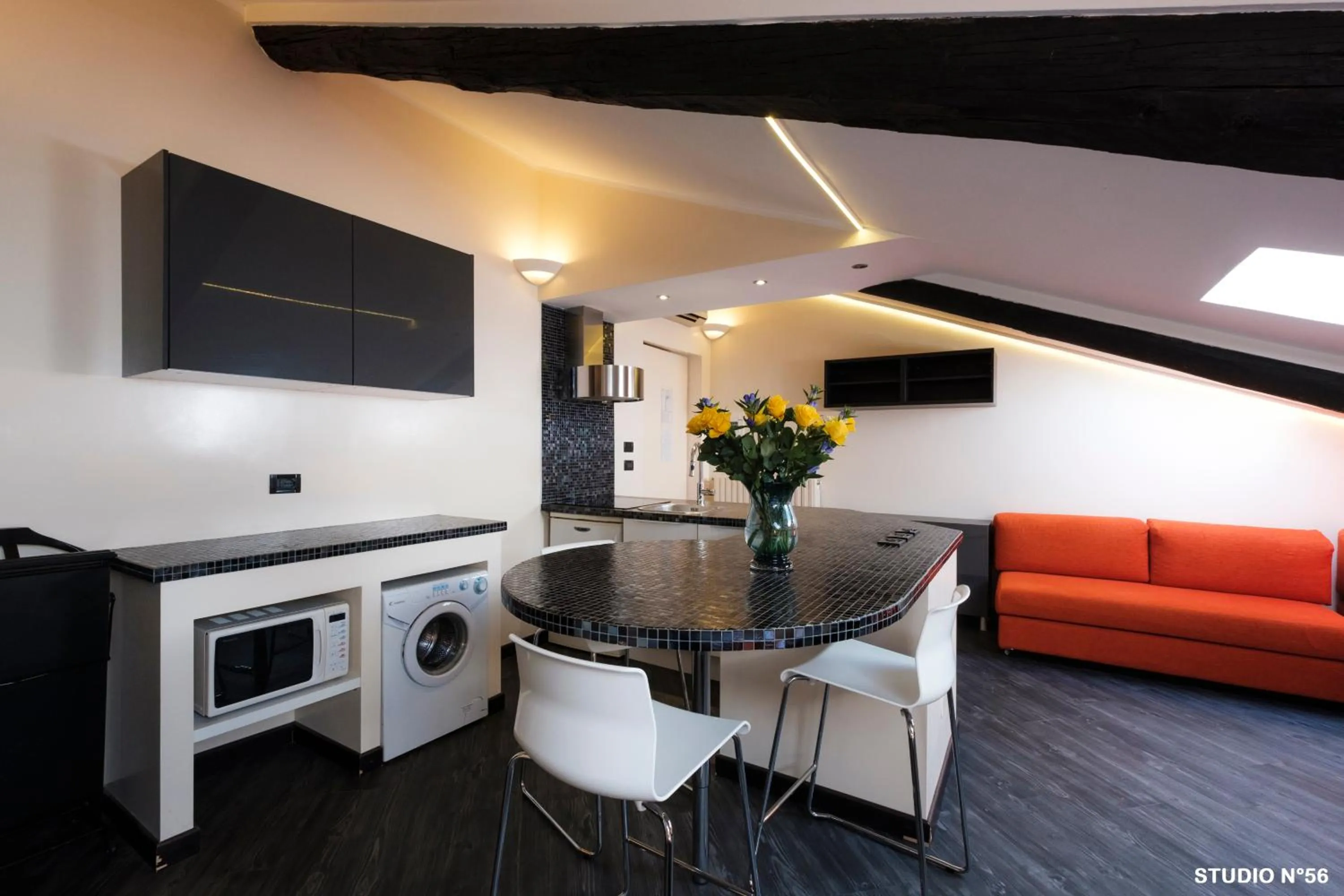 Kitchen or kitchenette in Residence Sacchi Aparthotel