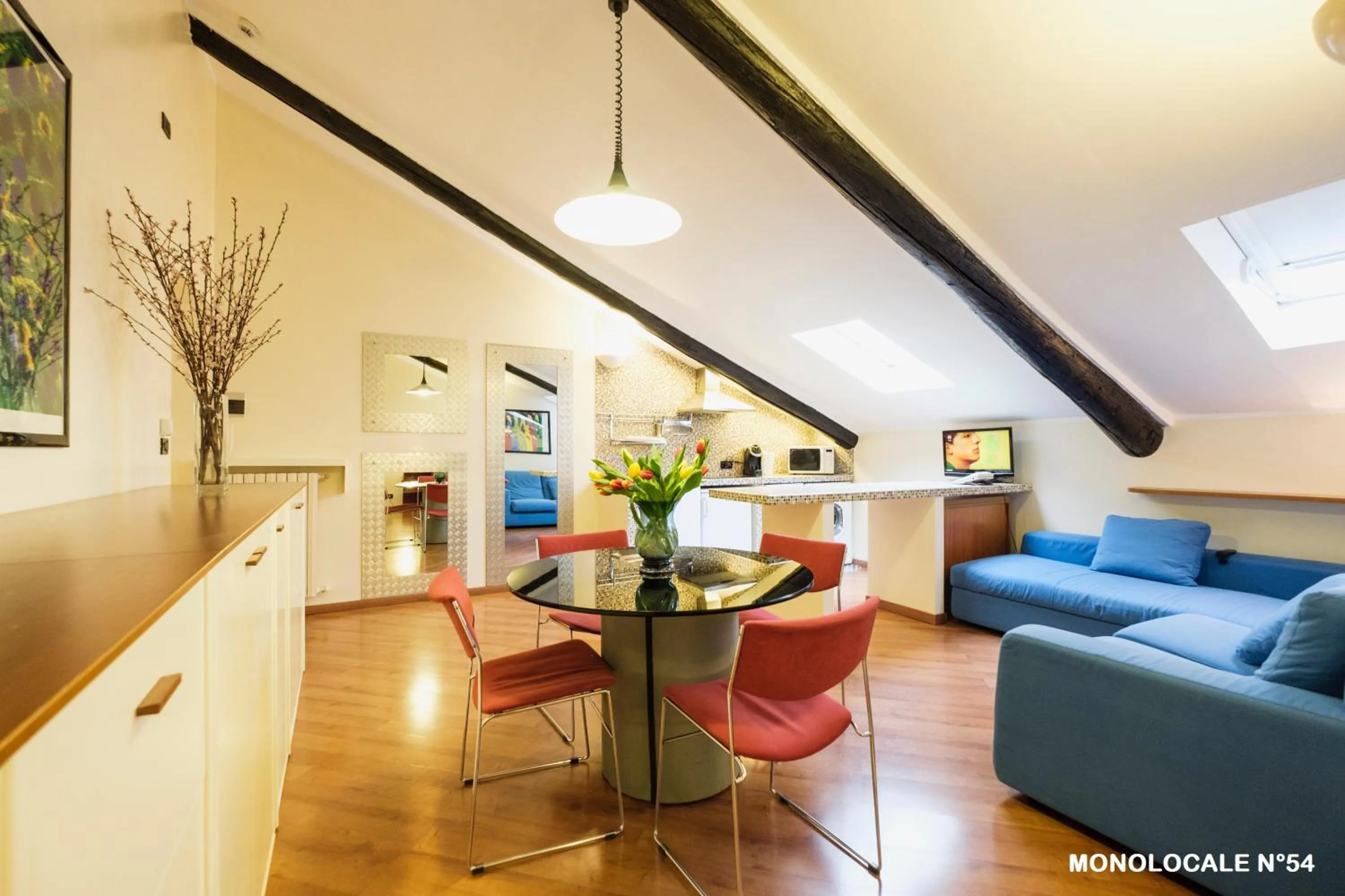 Living room in Residence Sacchi Aparthotel