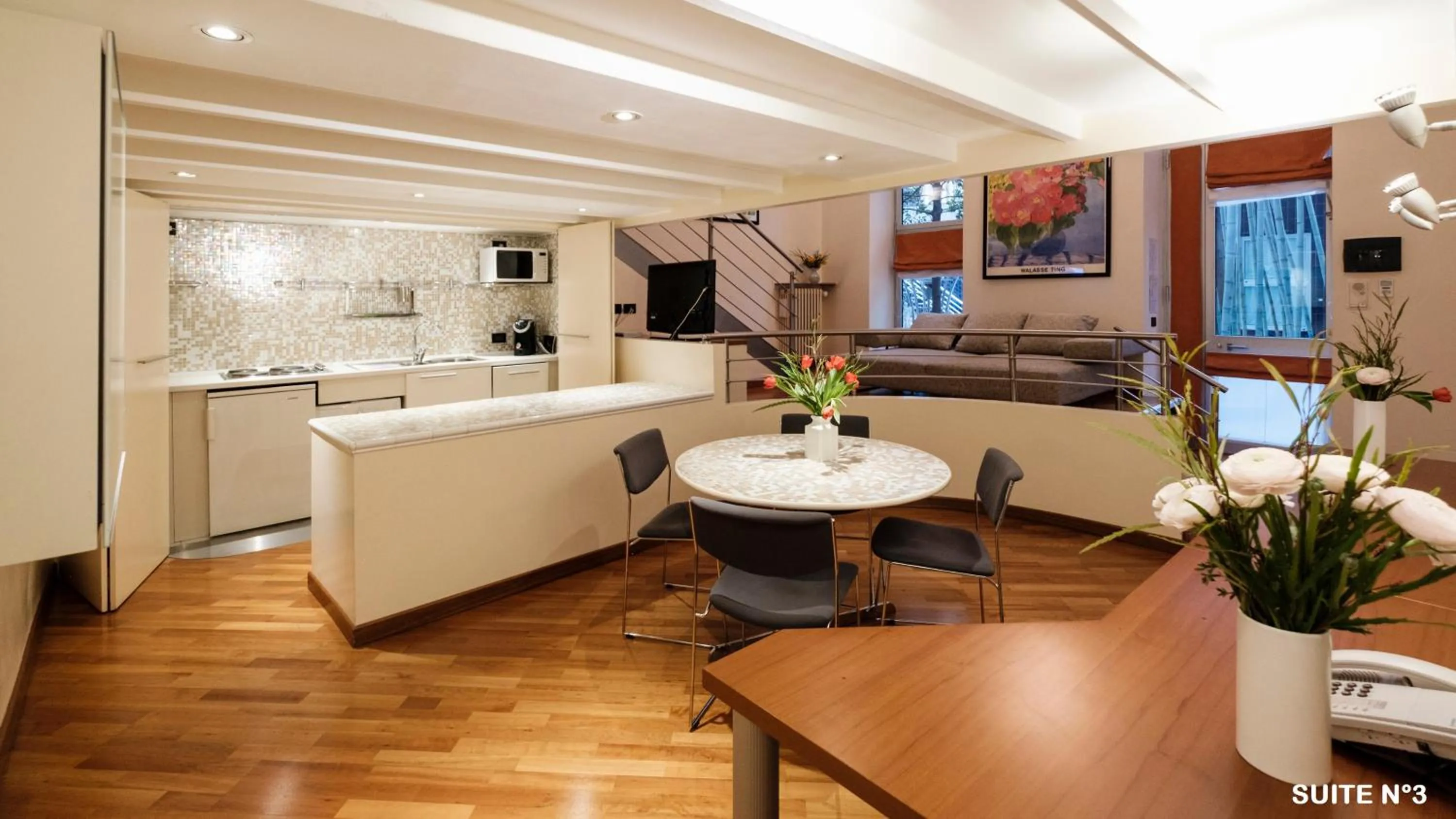 Kitchen or kitchenette in Residence Sacchi Aparthotel