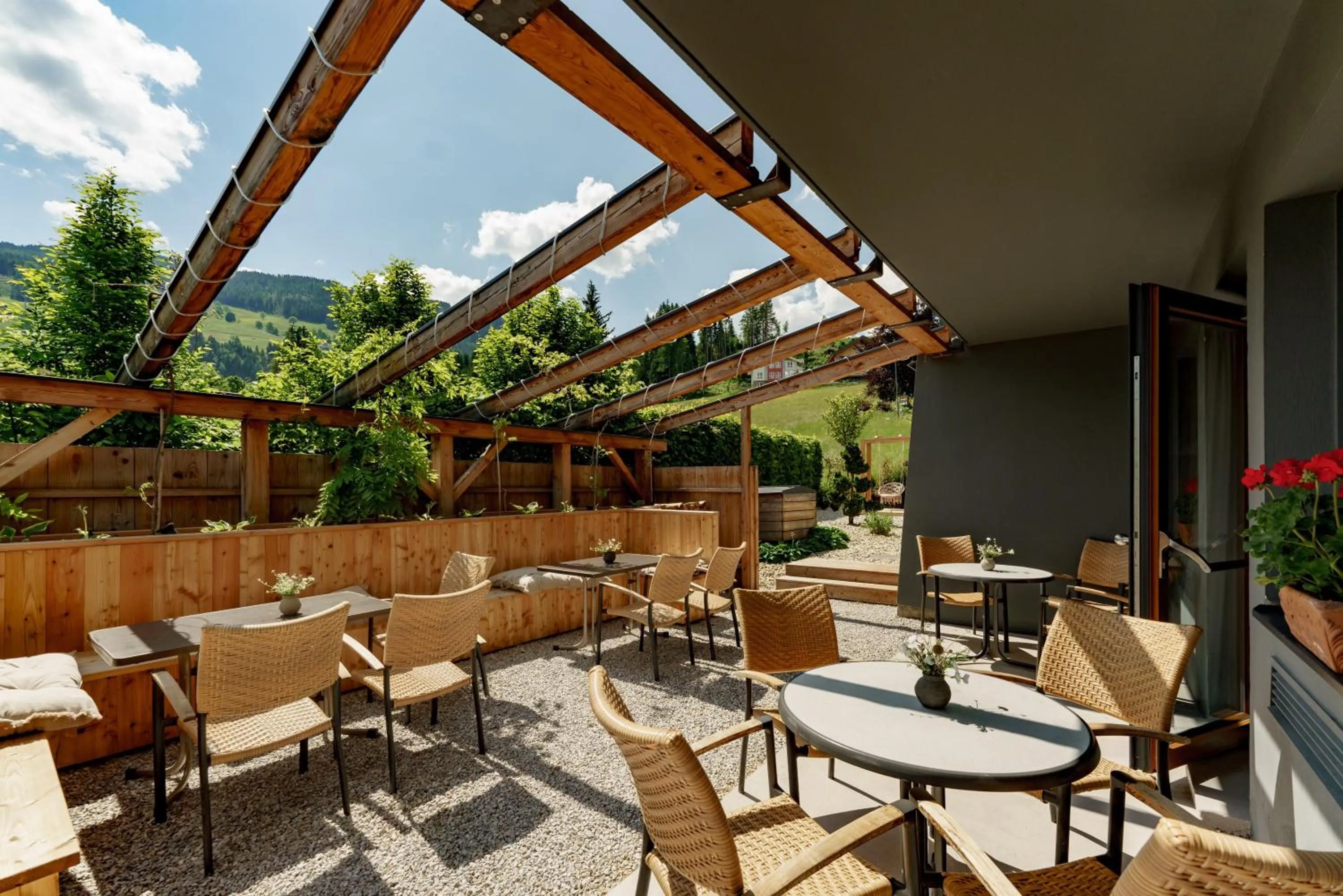 Balcony/Terrace in Erzherzog Johann Alpin Style Hotel - Adults Only