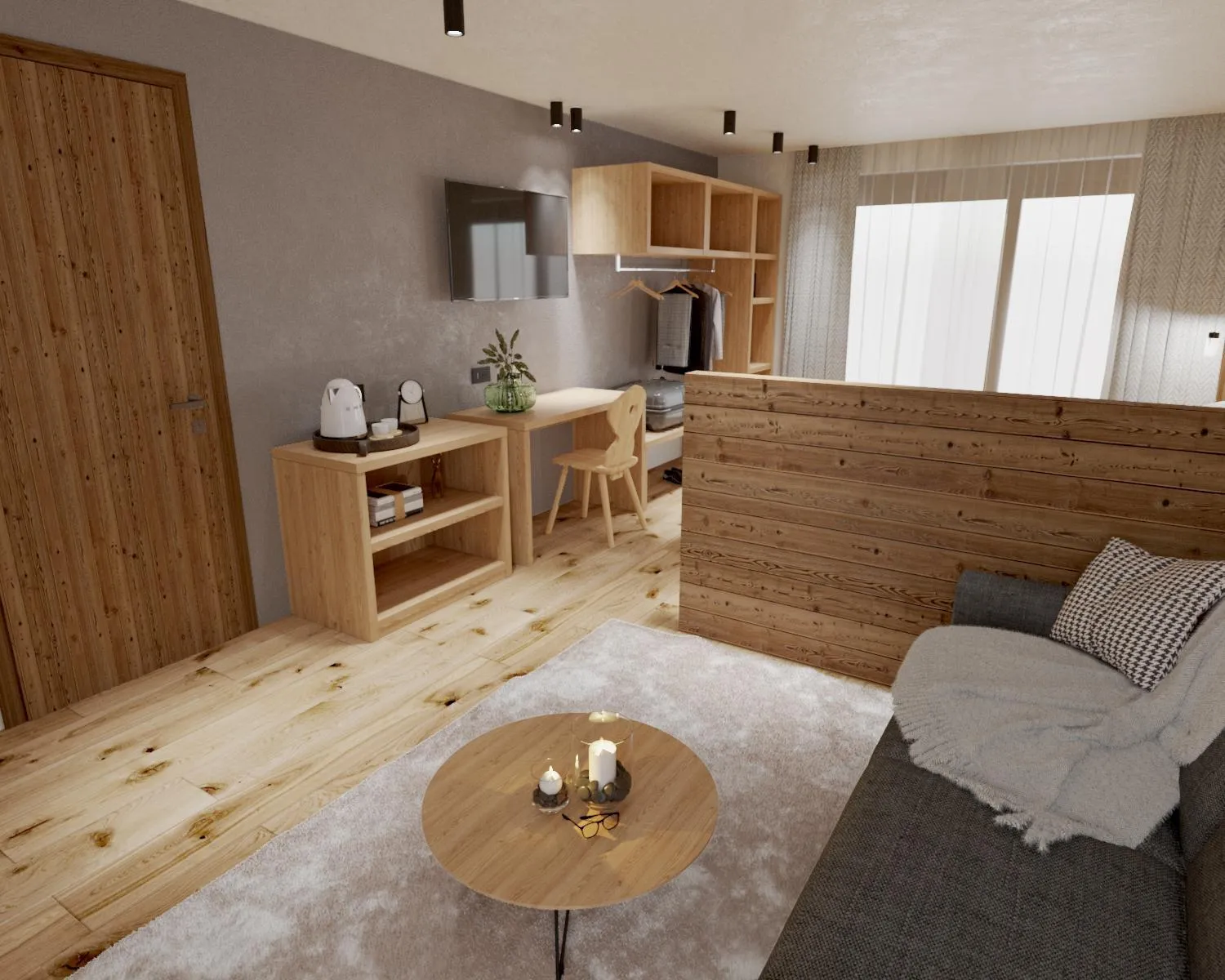 Seating area in Hotel Astoria