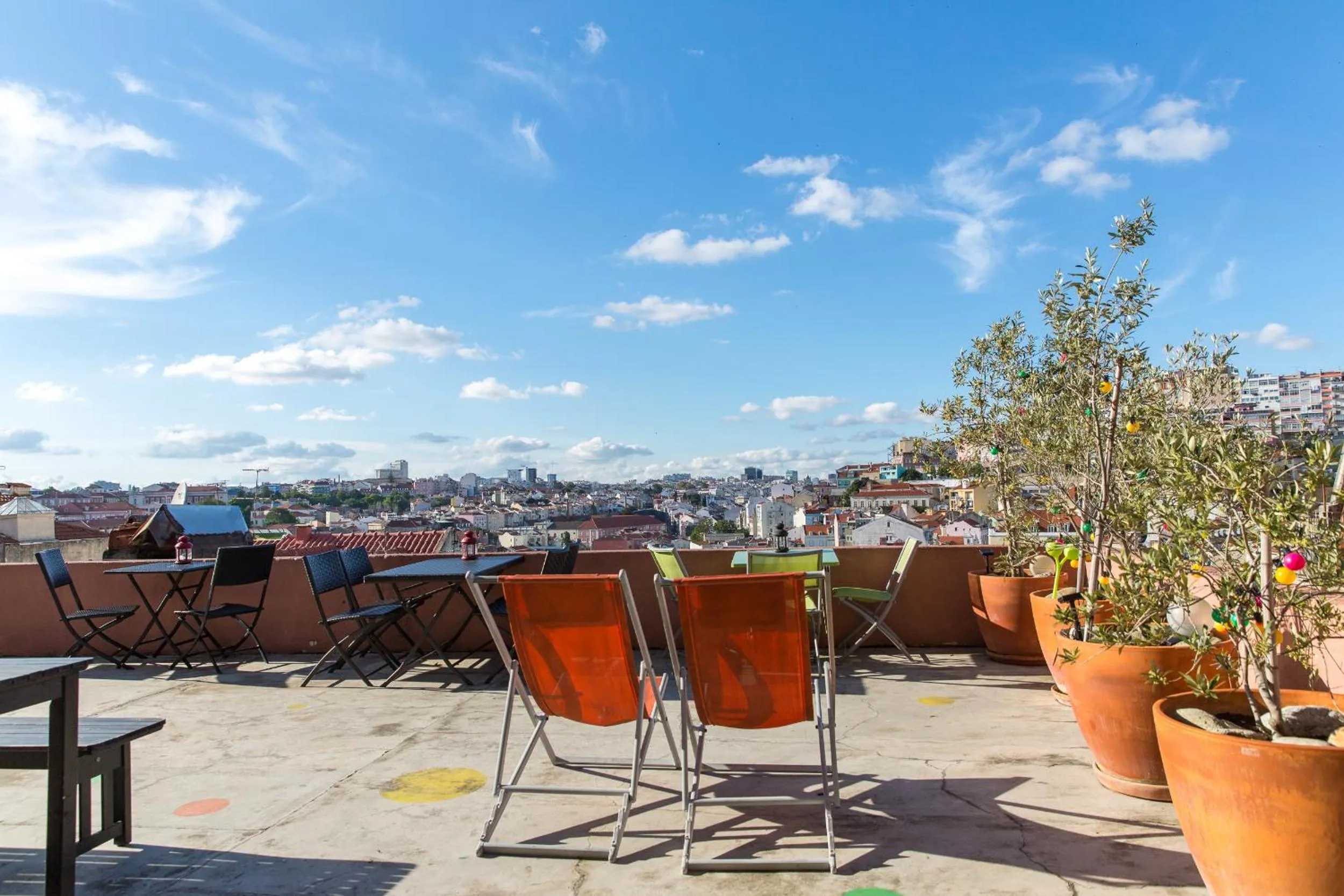 Balcony/Terrace in This Is Lisbon Hostel