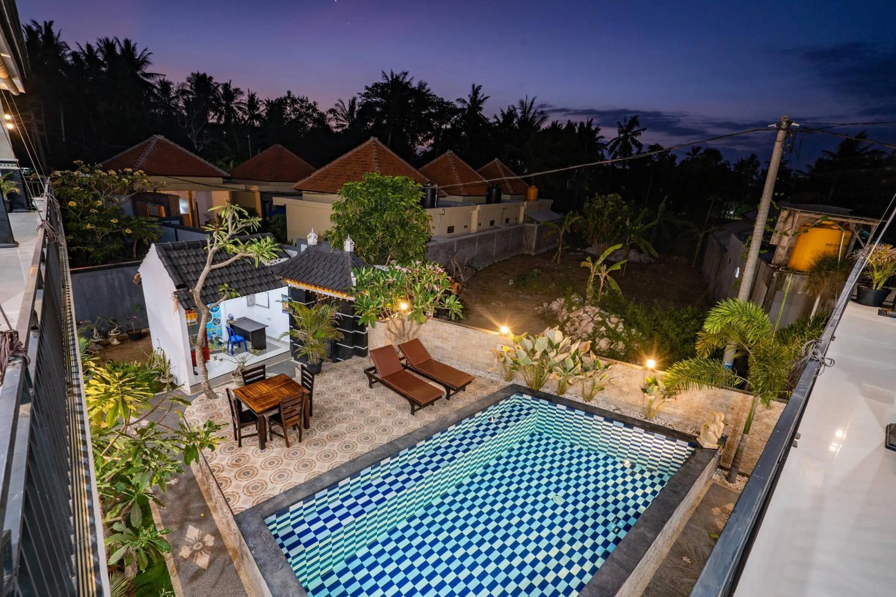 Pool view in Nusa Sentana Lembongan Bali