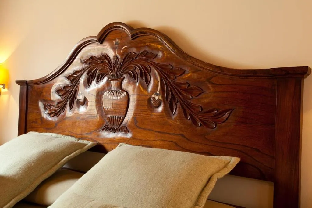 Decorative detail, Bed in Hotel Marqués De Tojo