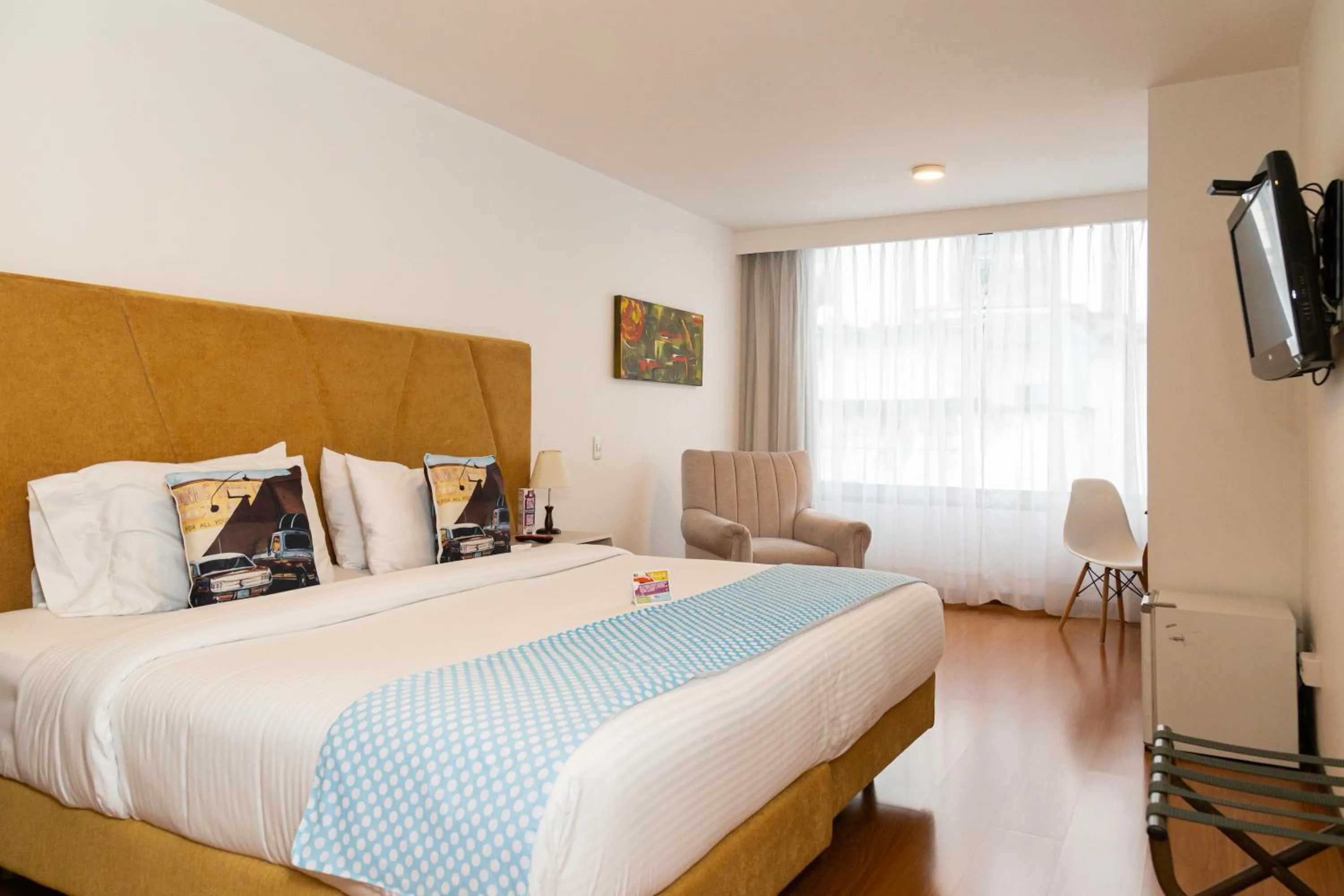 Bed in Pop Art Hotel Las Colinas Manizales