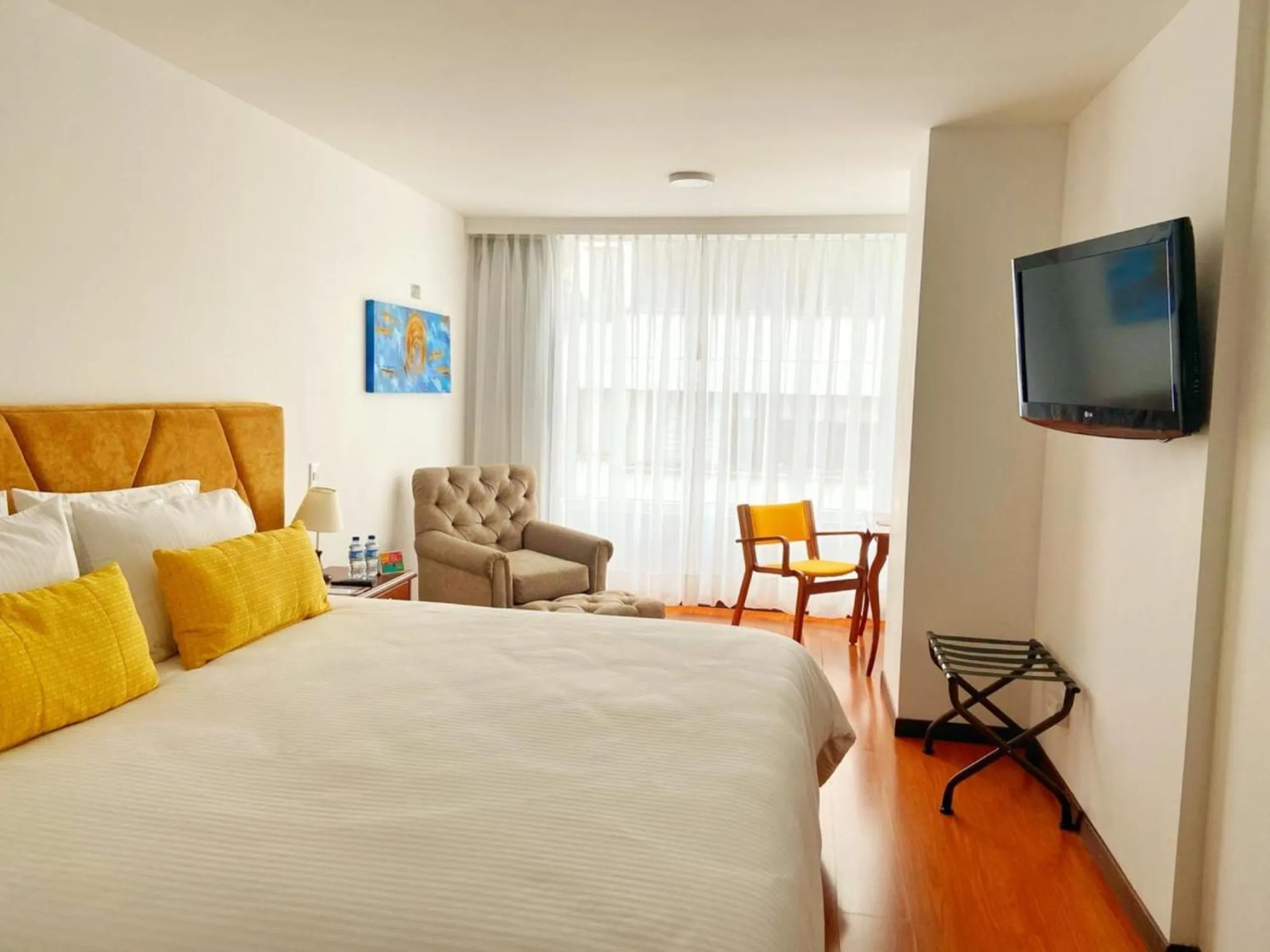 Bed in Pop Art Hotel Las Colinas Manizales