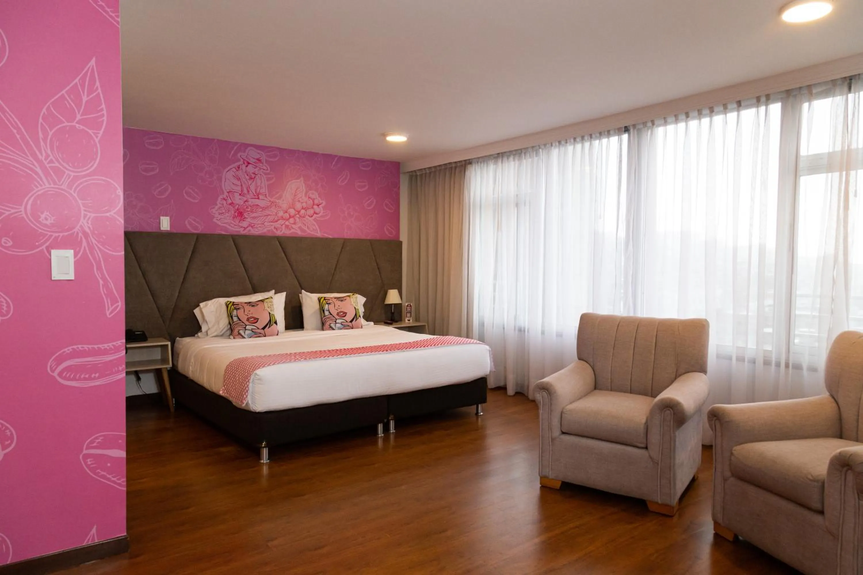 Bedroom, Bed in Pop Art Hotel Las Colinas Manizales