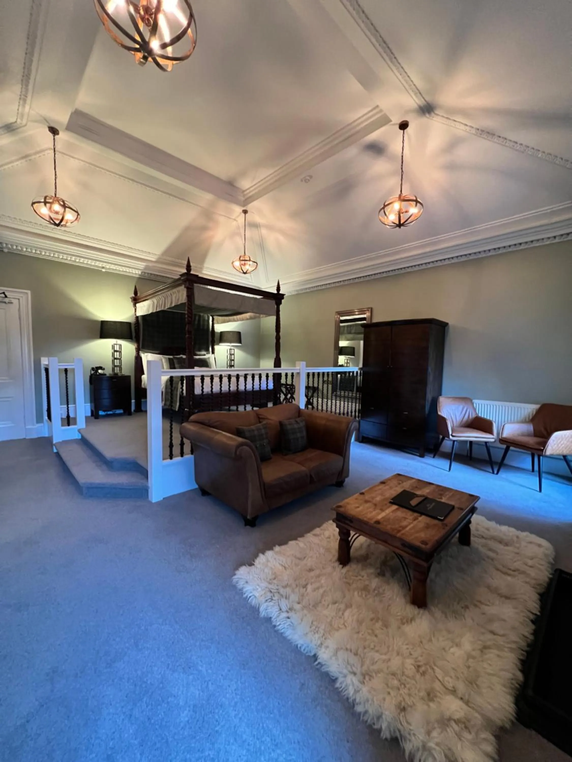 Bed in Greshornish House Hotel