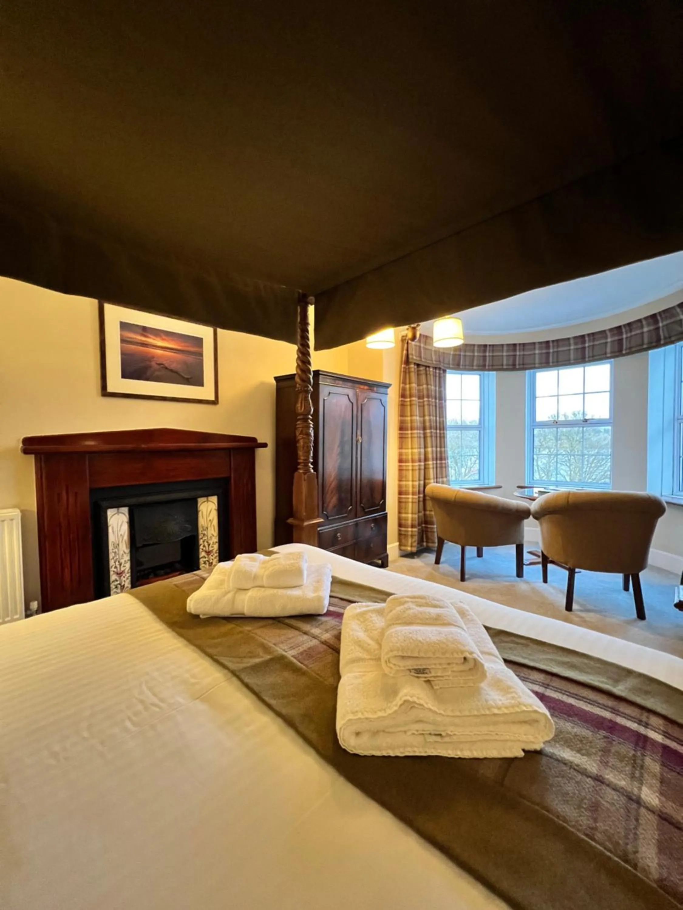 Bed in Greshornish House Hotel