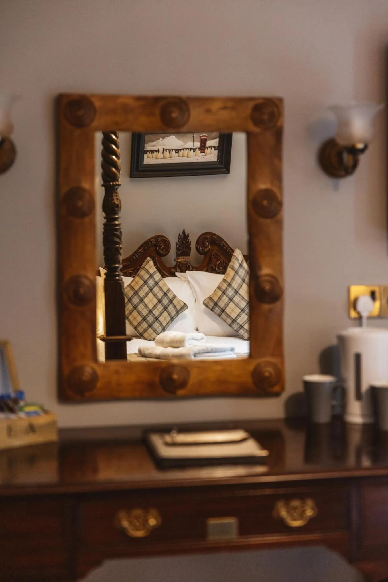 Bed in Greshornish House Hotel