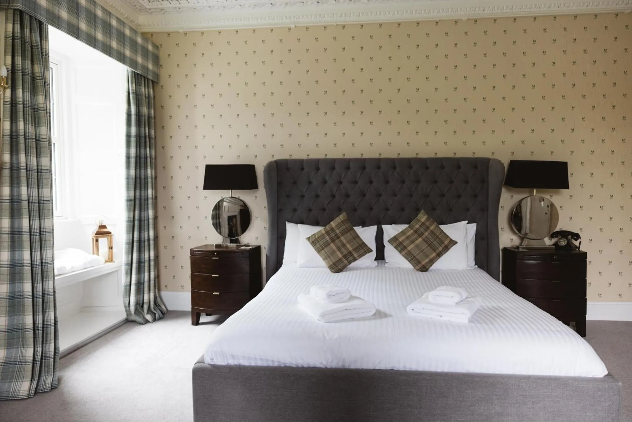 Bed in Greshornish House Hotel