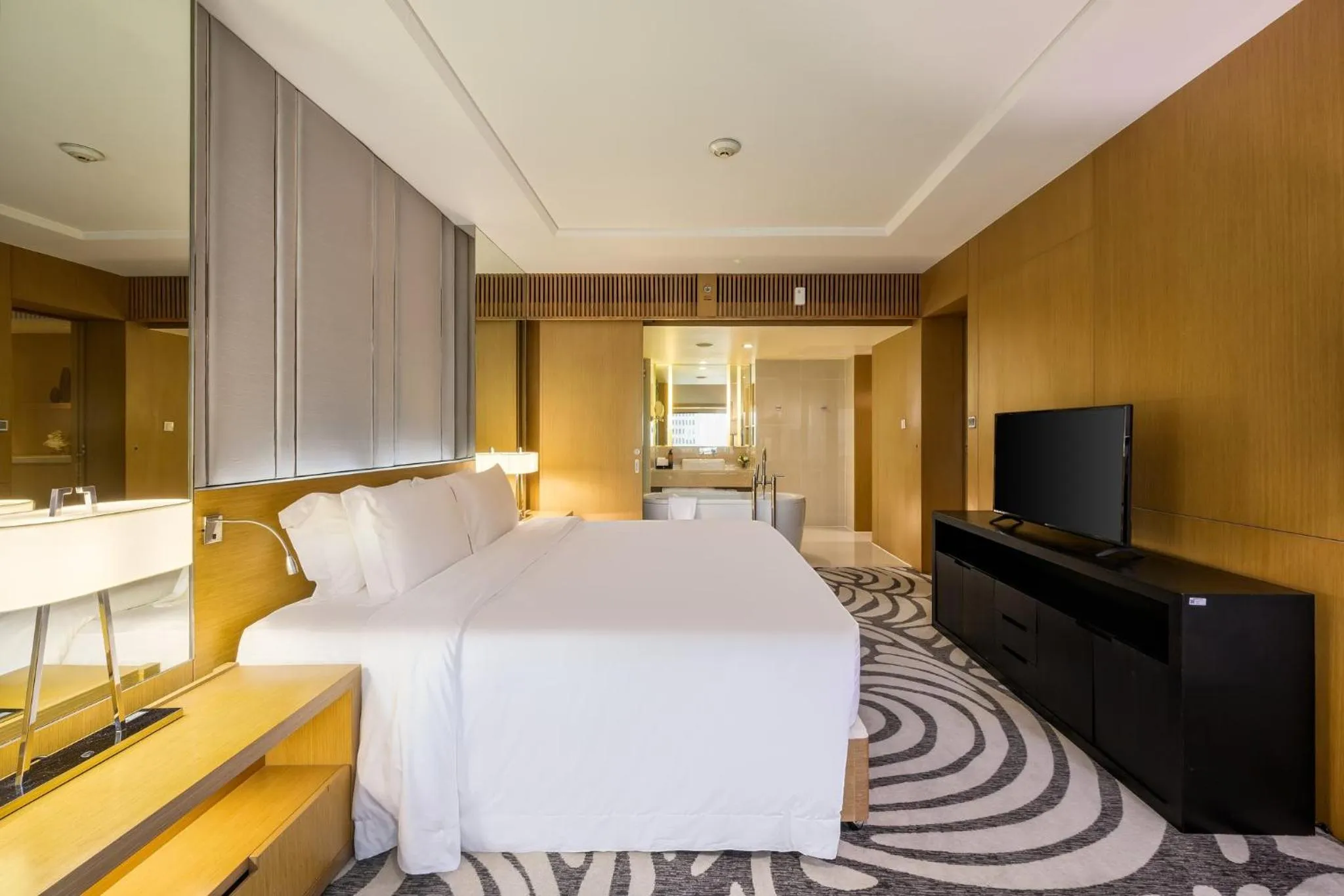 Photo of the whole room, Bed in Centara Grand at Central Plaza Ladprao Bangkok