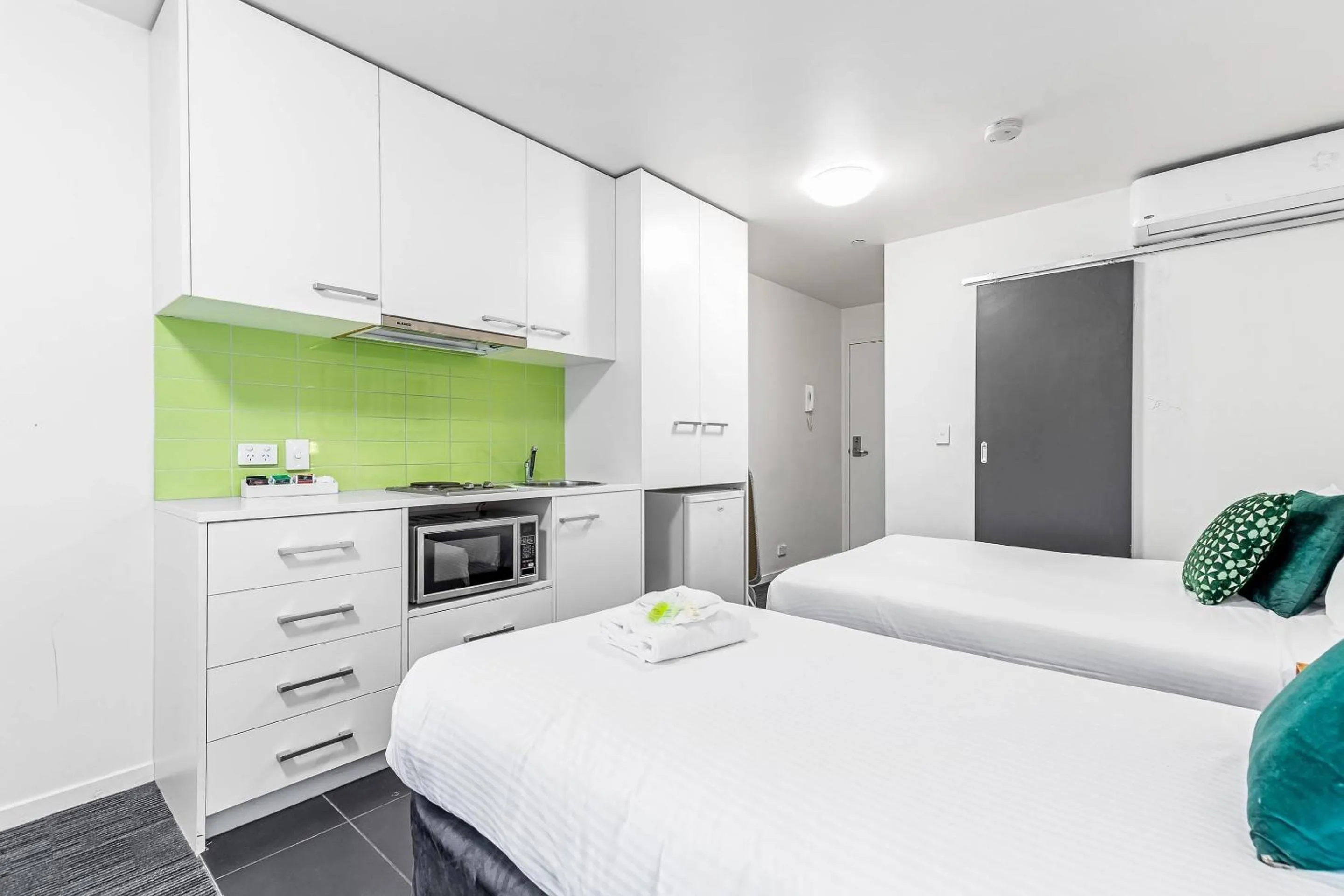 Bedroom, Bed in Quality Apartments North Melbourne