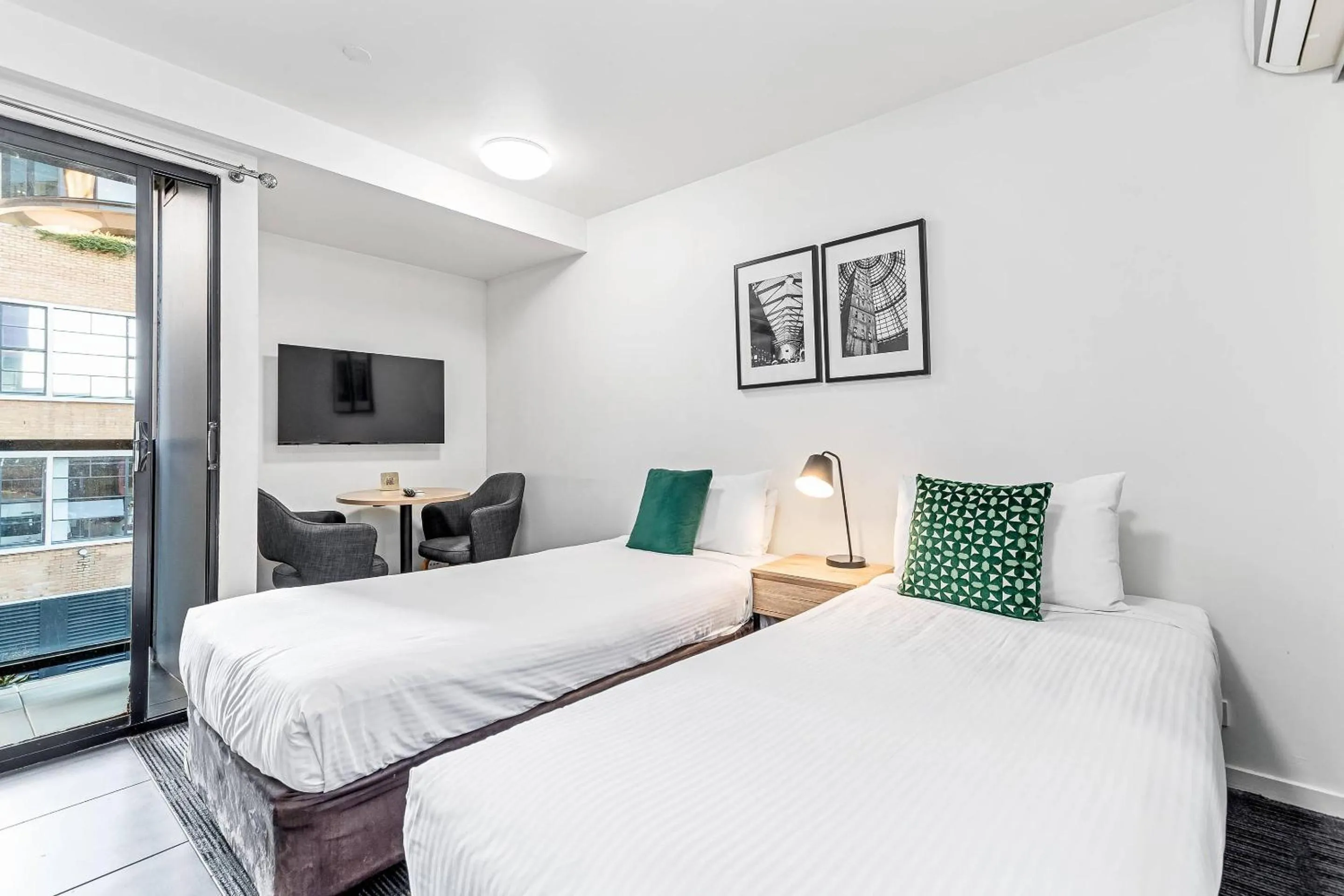 Bedroom, Bed in Quality Apartments North Melbourne