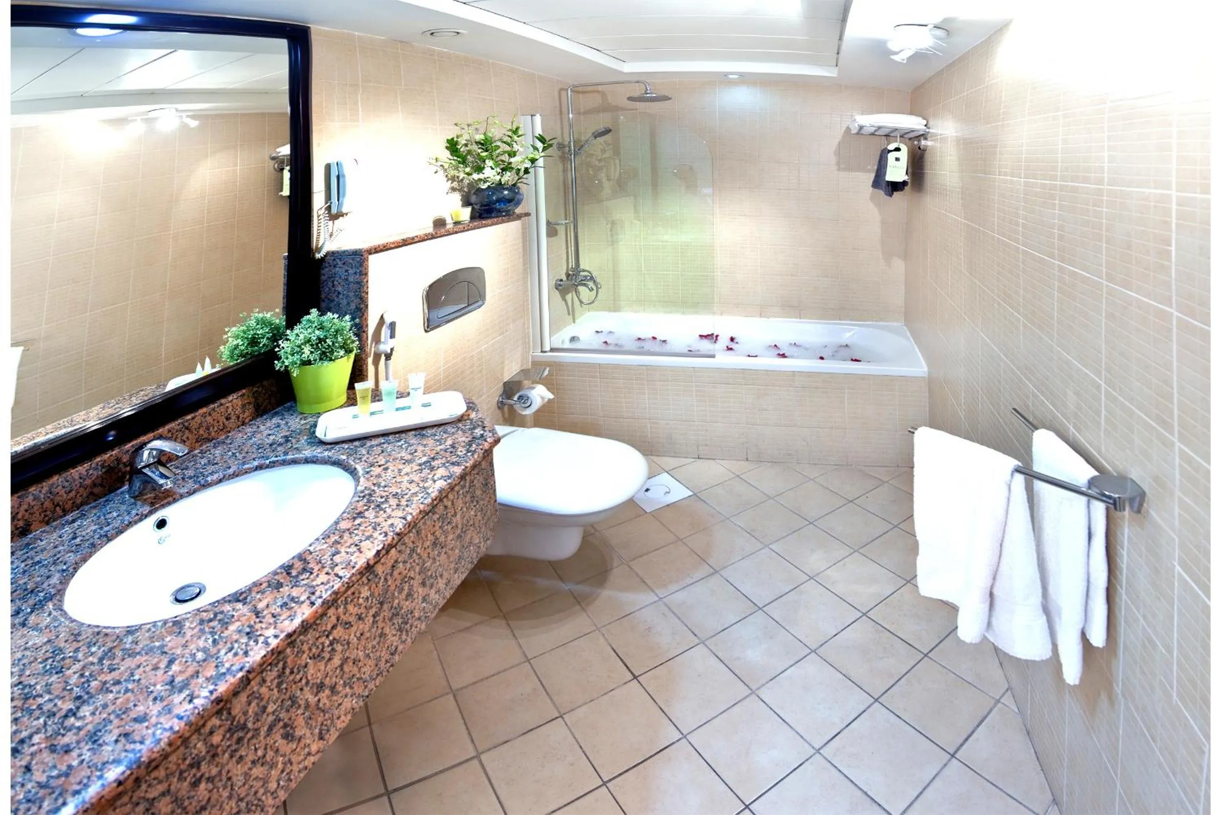 Toilet in Corp Executive Hotel Doha Suites