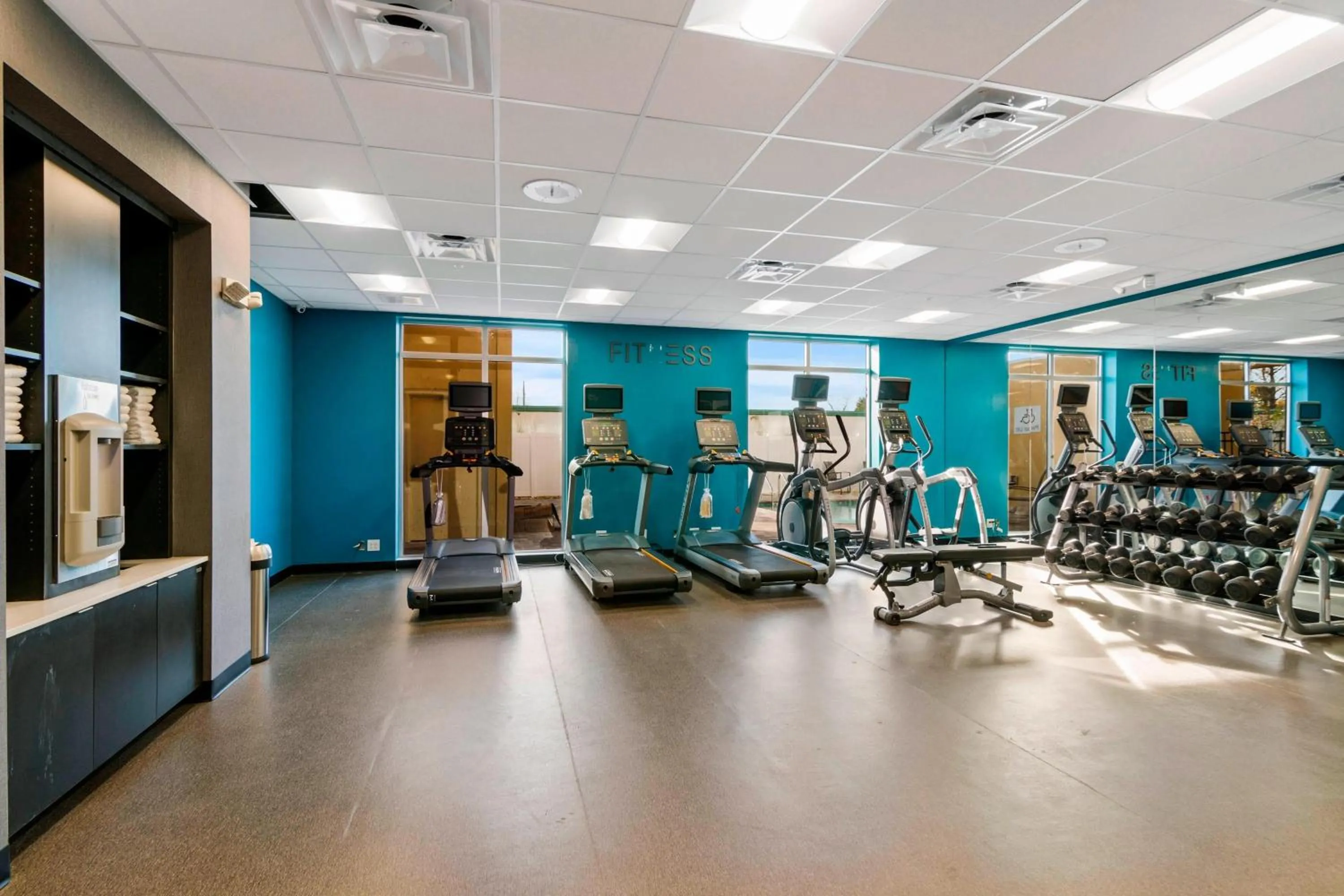 Fitness centre/facilities in Fairfield Inn & Suites by Marriott St Petersburg North