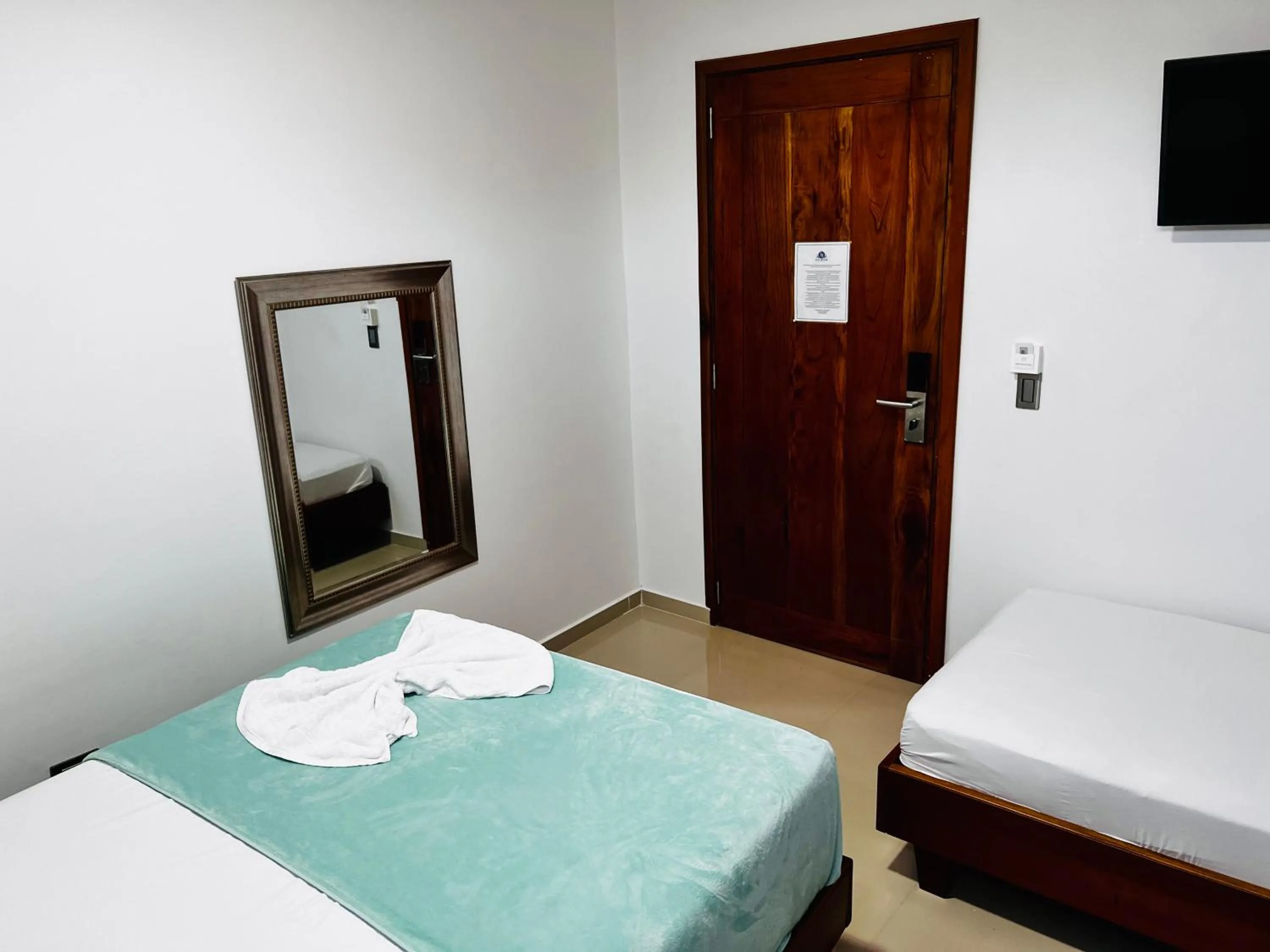 Bed in Hotel Sun River