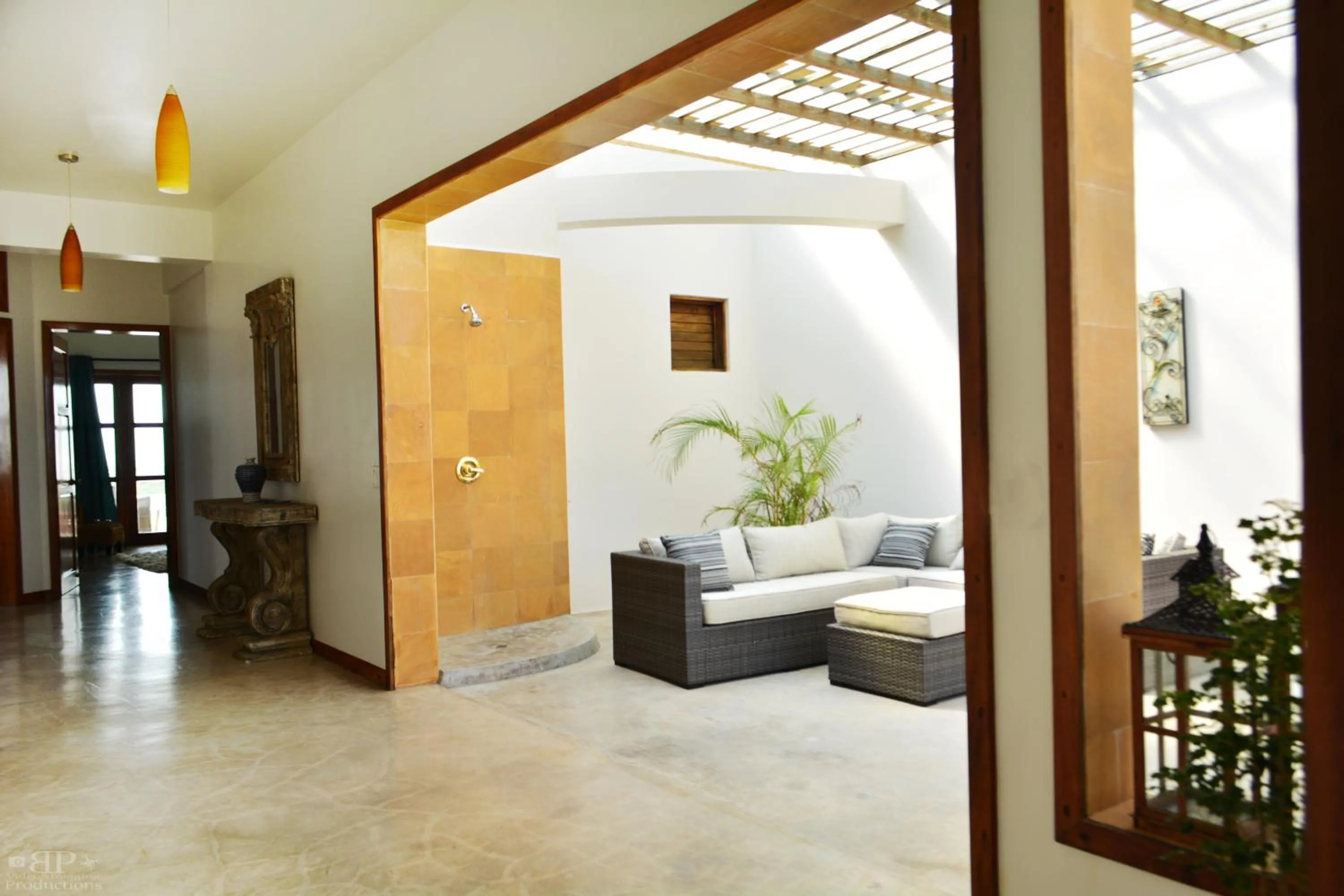 Seating area in Brahma Blue Resort