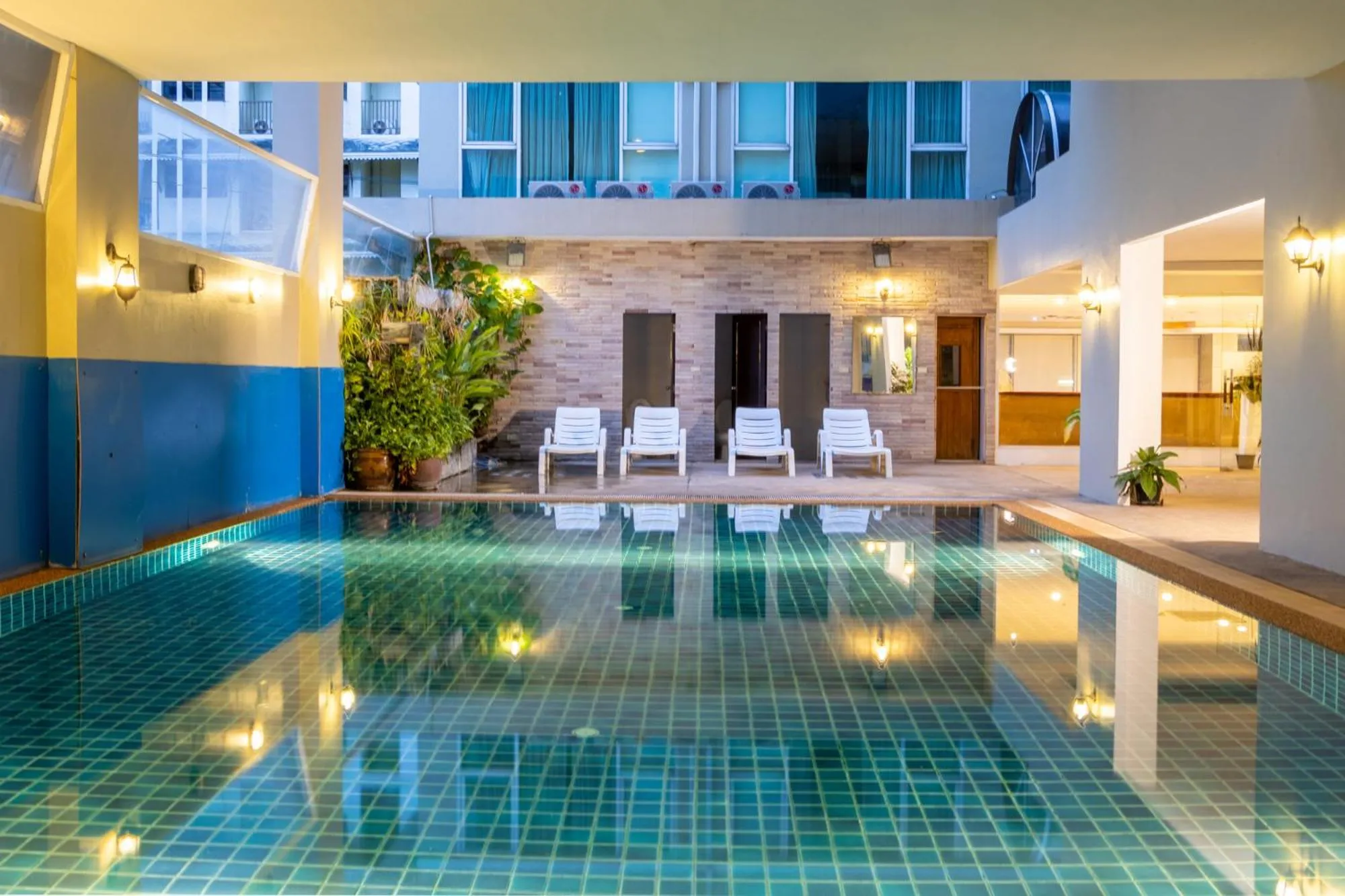 Swimming pool in Boss Suites Nana Hotel