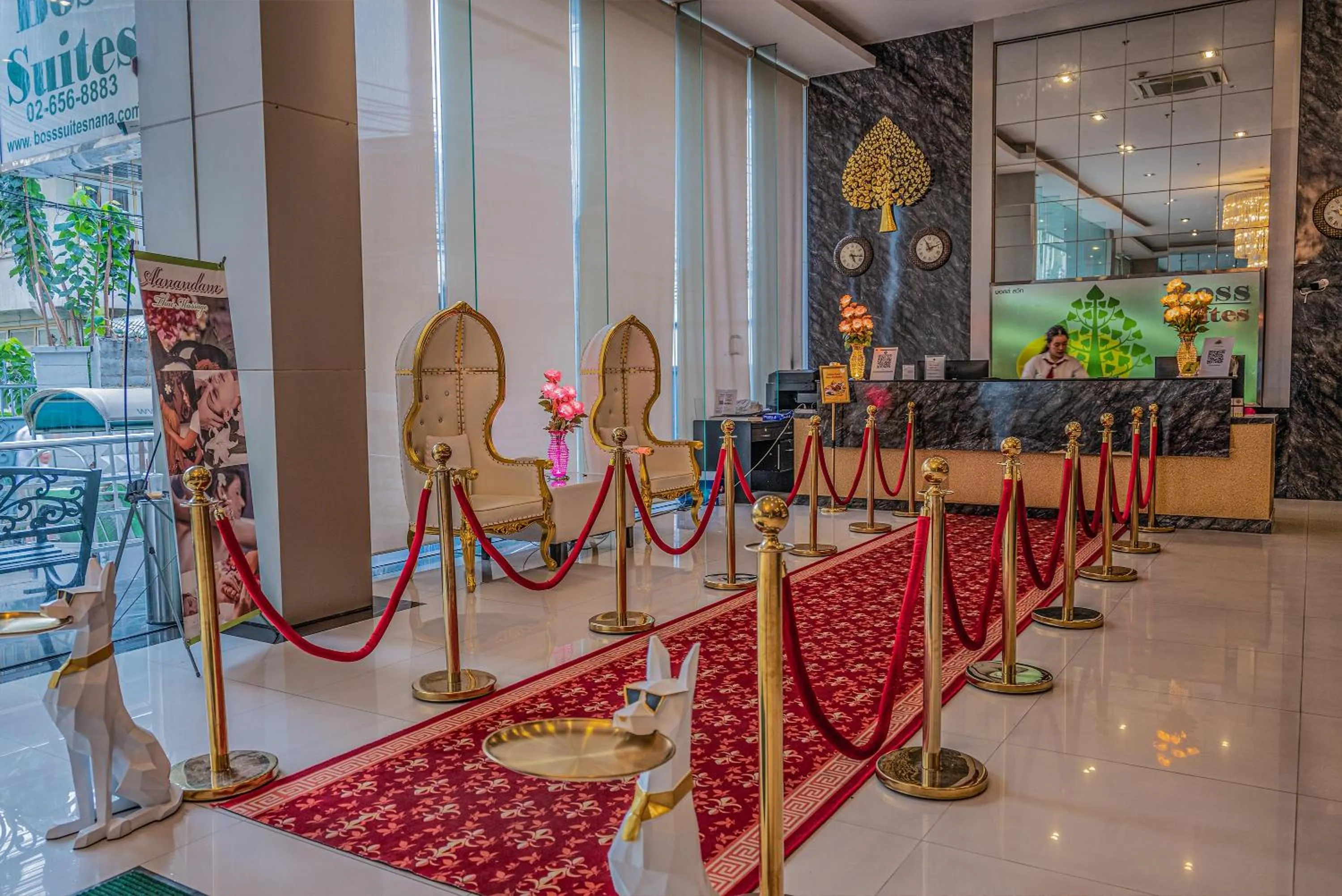 Lobby or reception in Boss Suites Nana Hotel