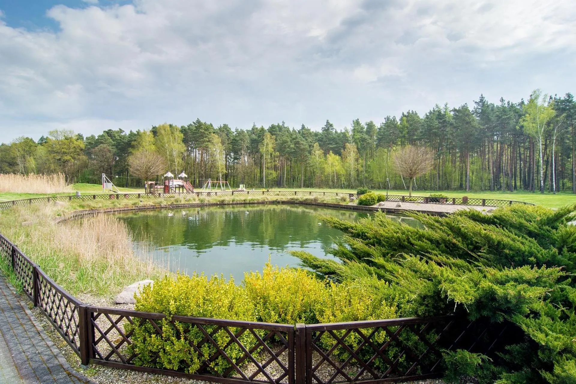 Garden view in Hotel Barczyzna Medical Spa
