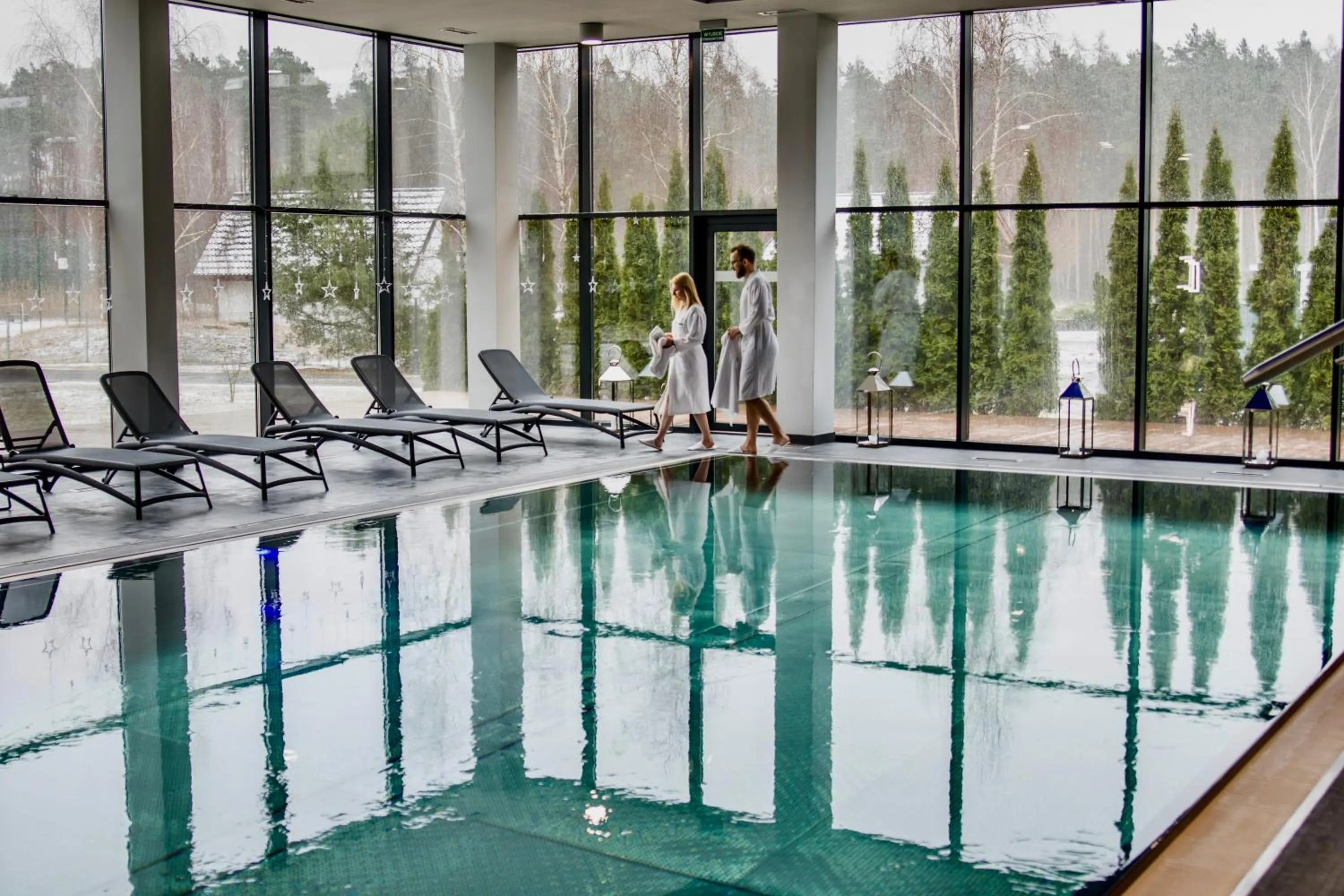 Pool view in Hotel Barczyzna Medical Spa
