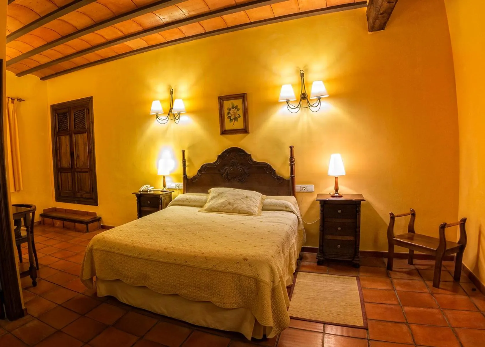 Bed in Hotel Bodega La Venta