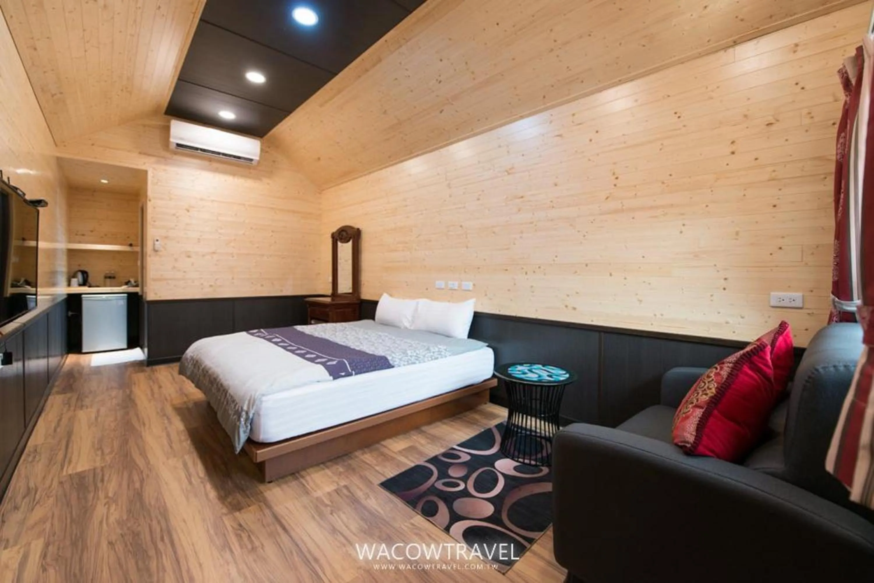 Bed in Xiaoliuqiu Happy House B&B