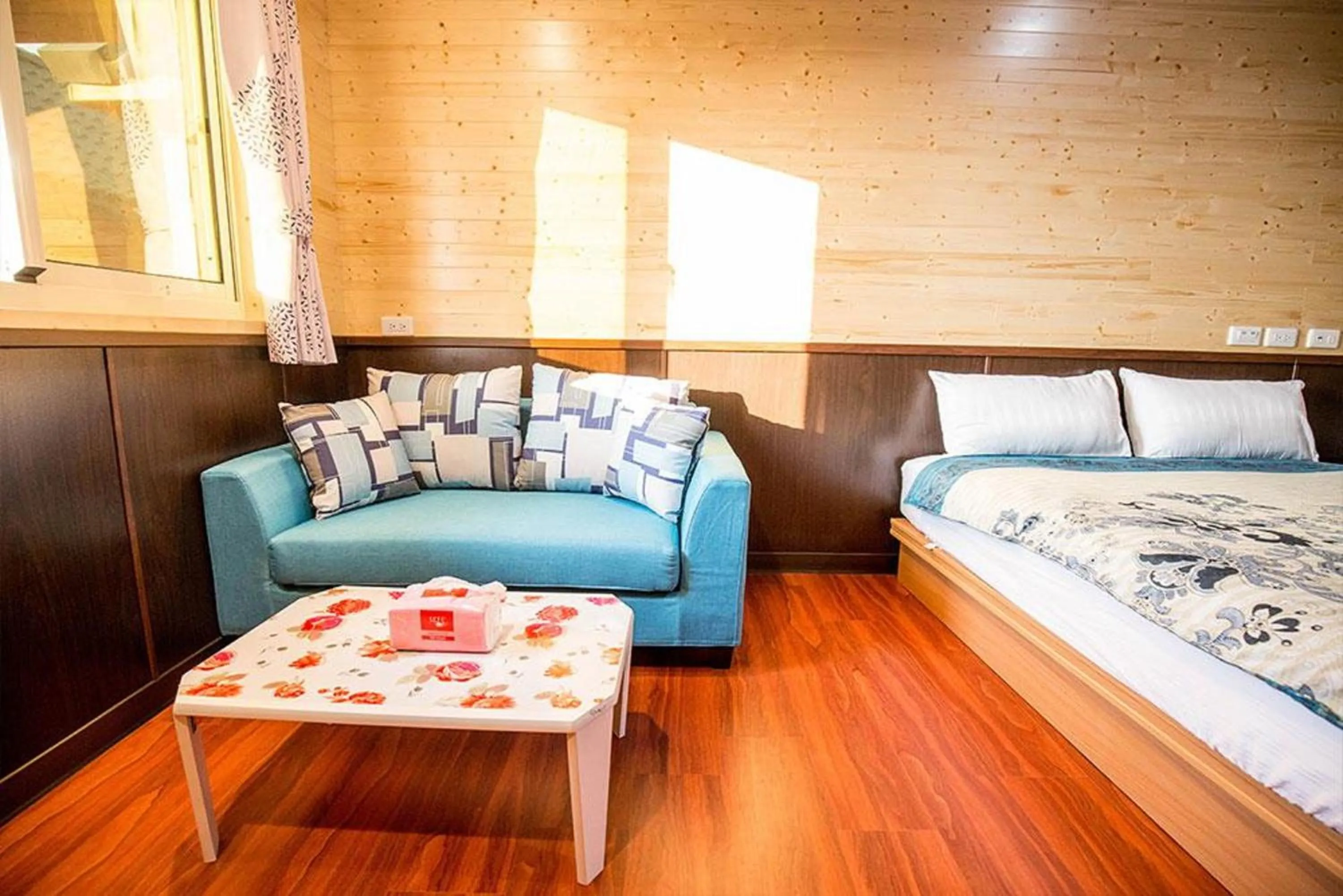 Bed in Xiaoliuqiu Happy House B&B