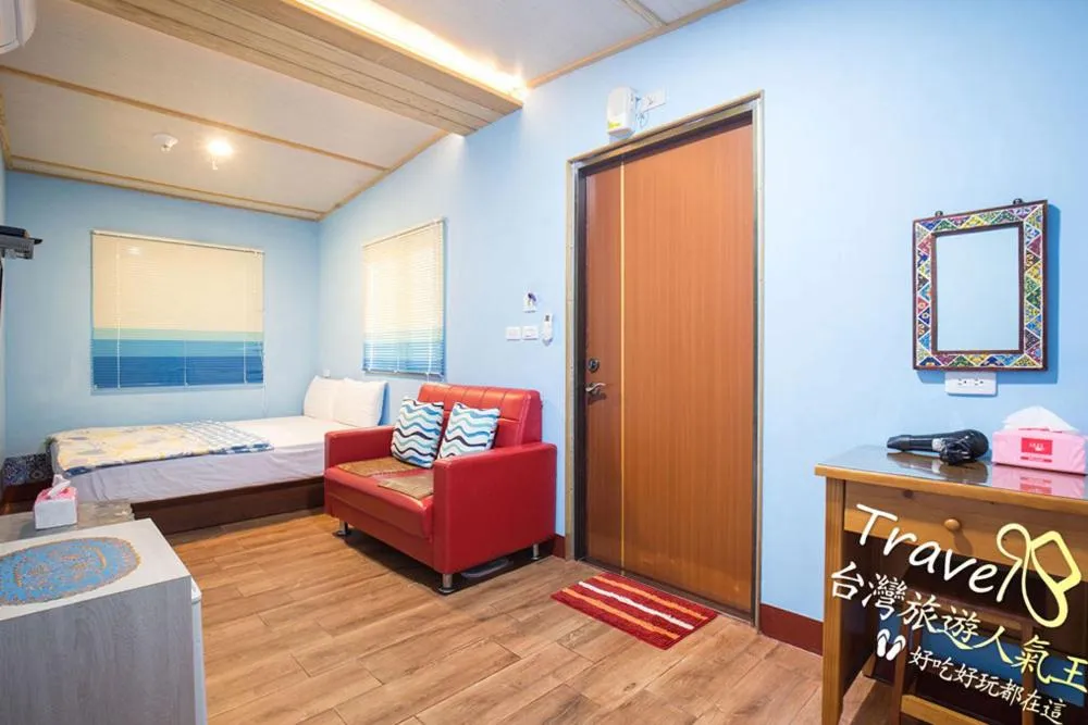 Bed in Xiaoliuqiu Happy House B&B