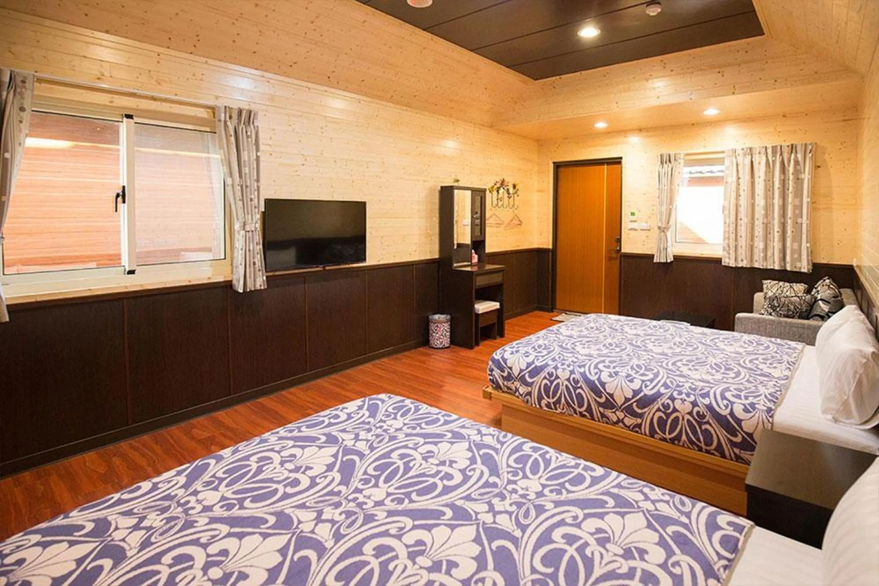 Bed in Xiaoliuqiu Happy House B&B