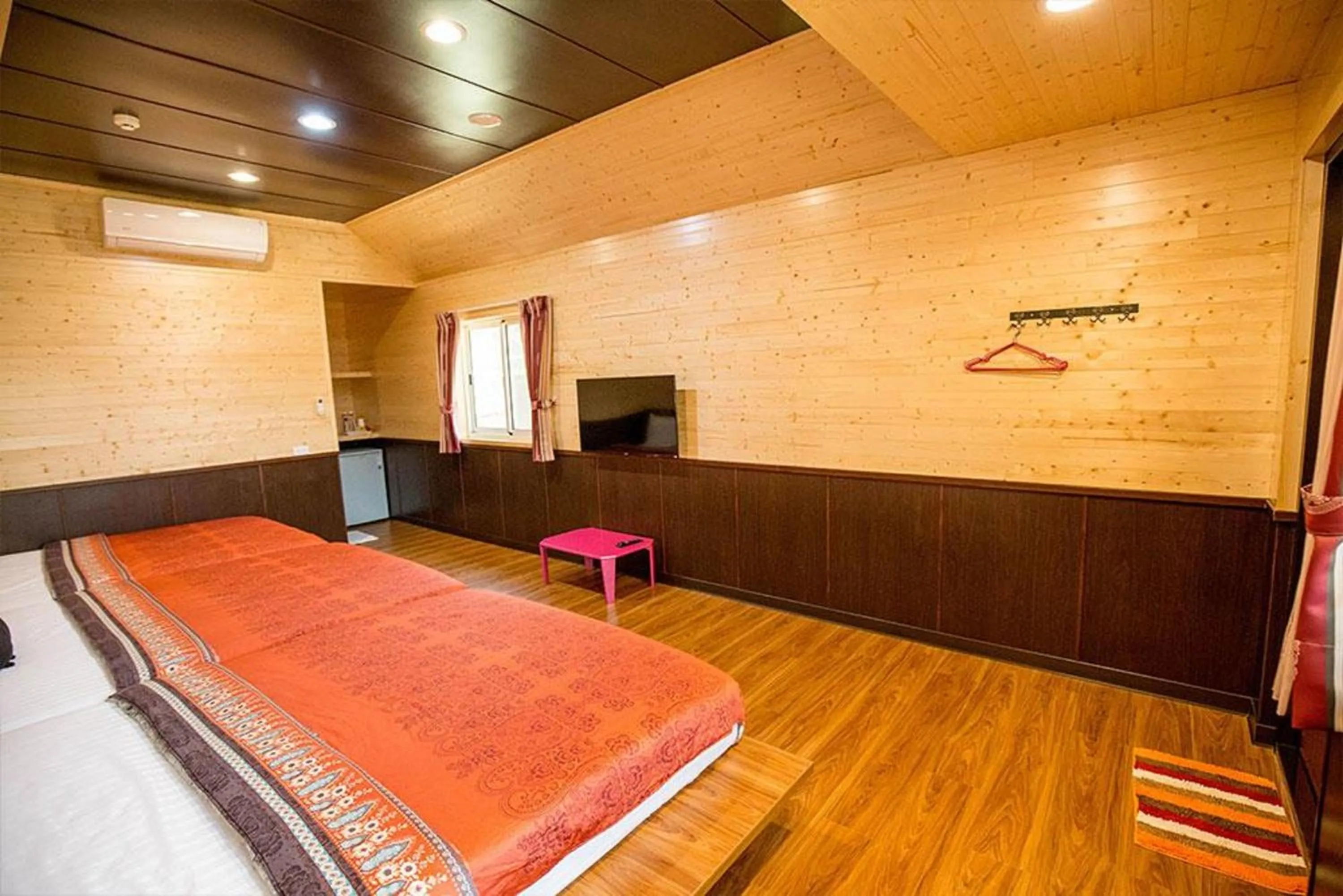 Bed in Xiaoliuqiu Happy House B&B