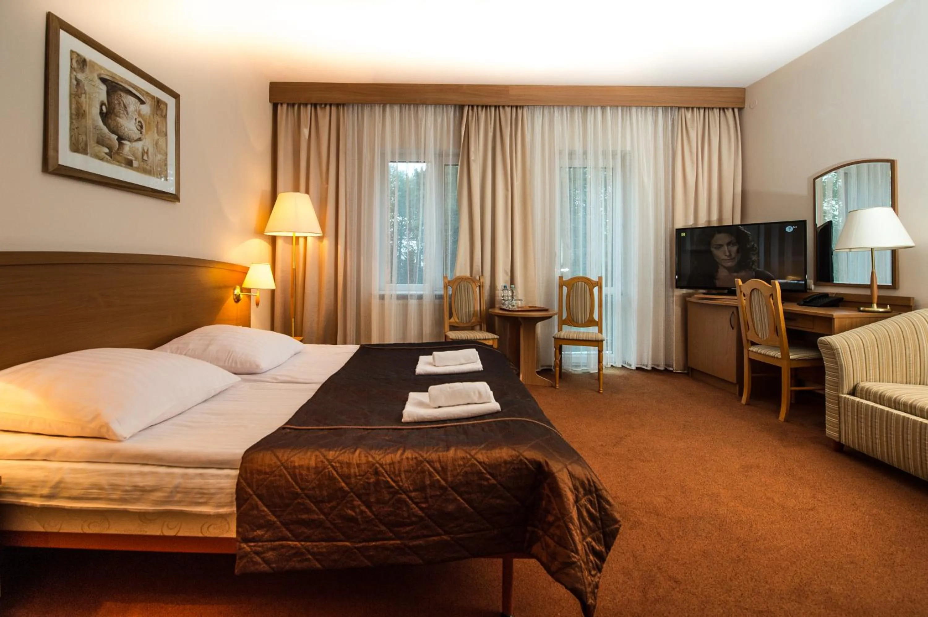 Bed in Hotel Nad Pisą