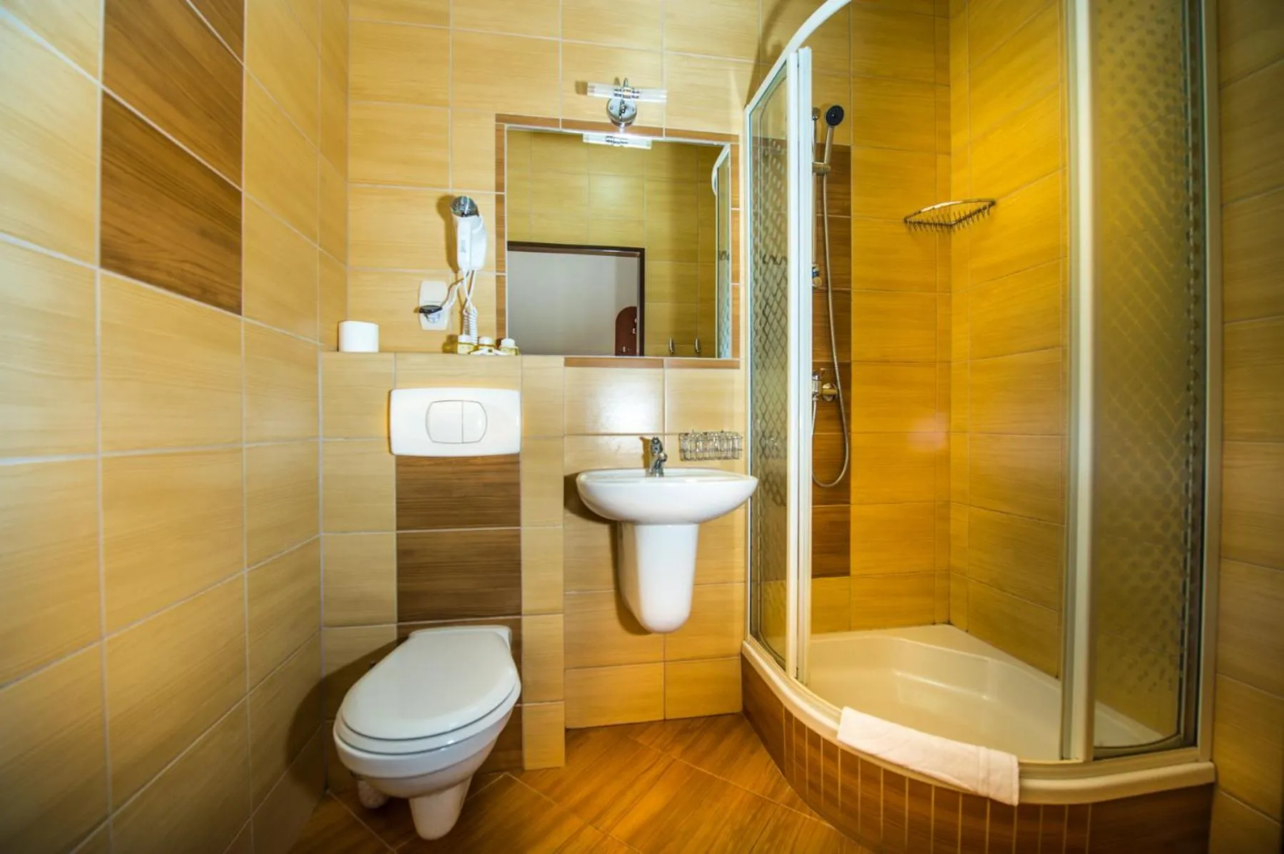 Shower in Hotel Nad Pisą