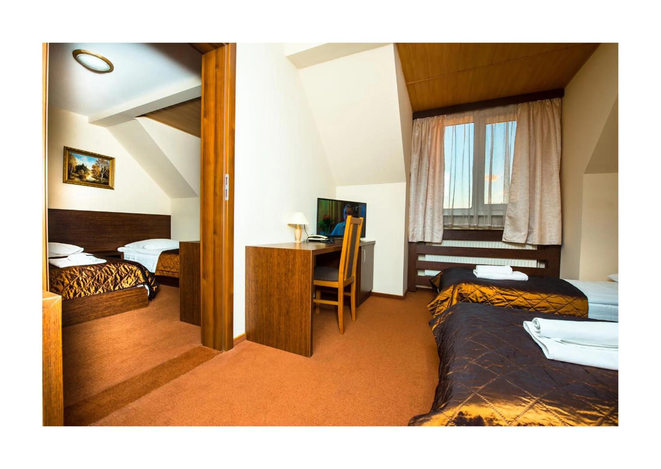 Bed in Hotel Nad Pisą