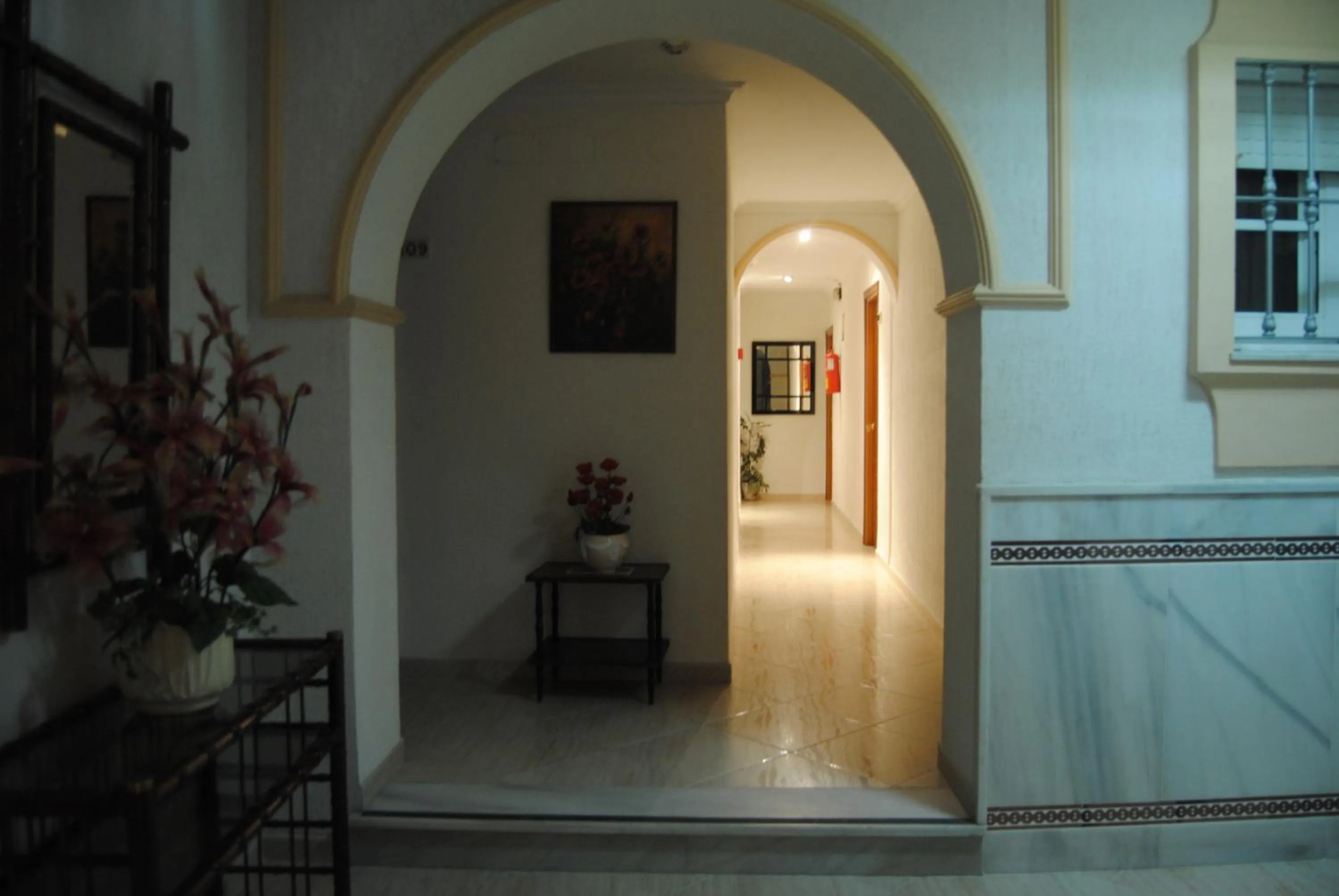 Decorative detail in Hostal Italia