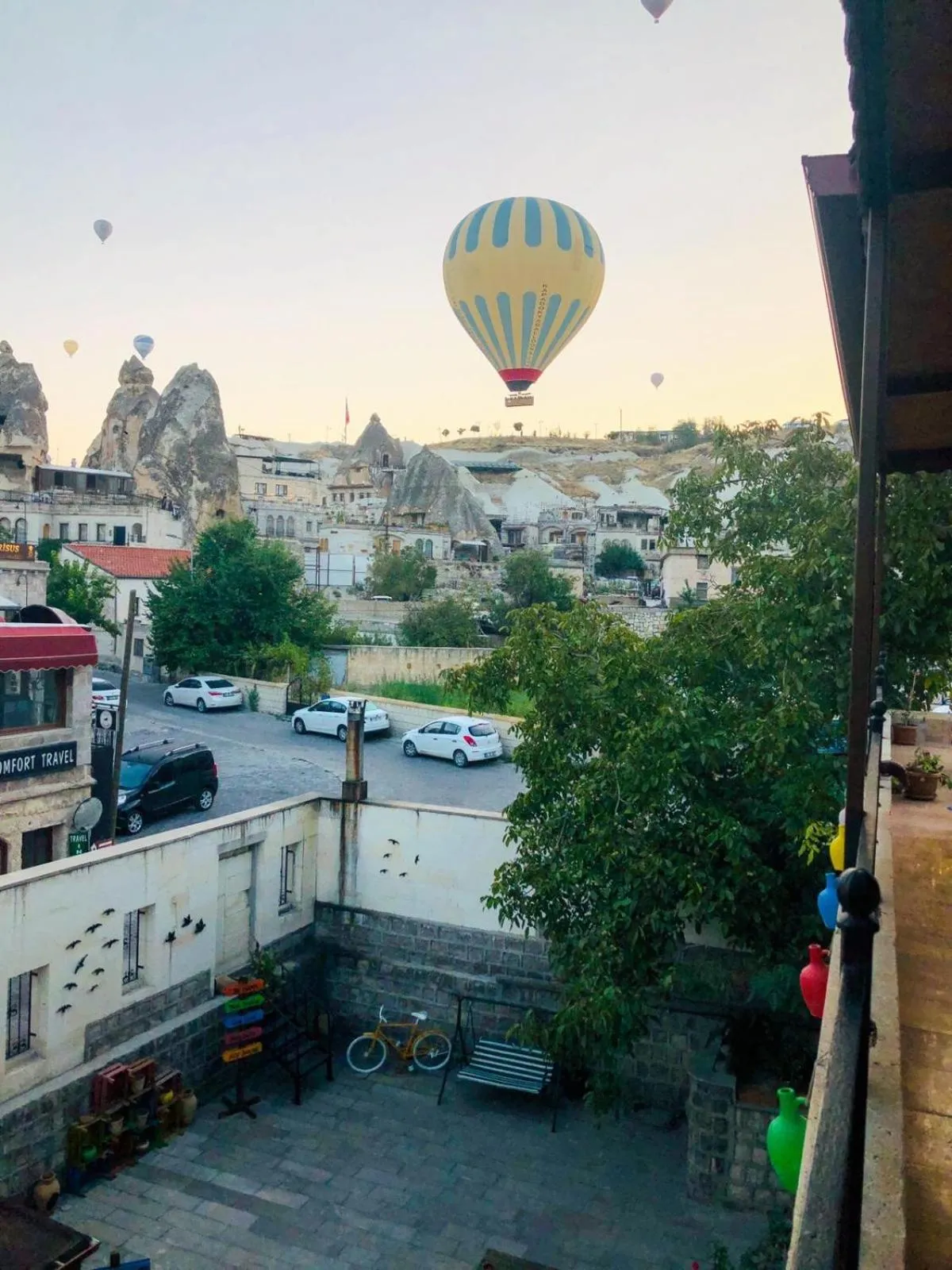 Natural landscape in Cappadocia Ozbek Stone House