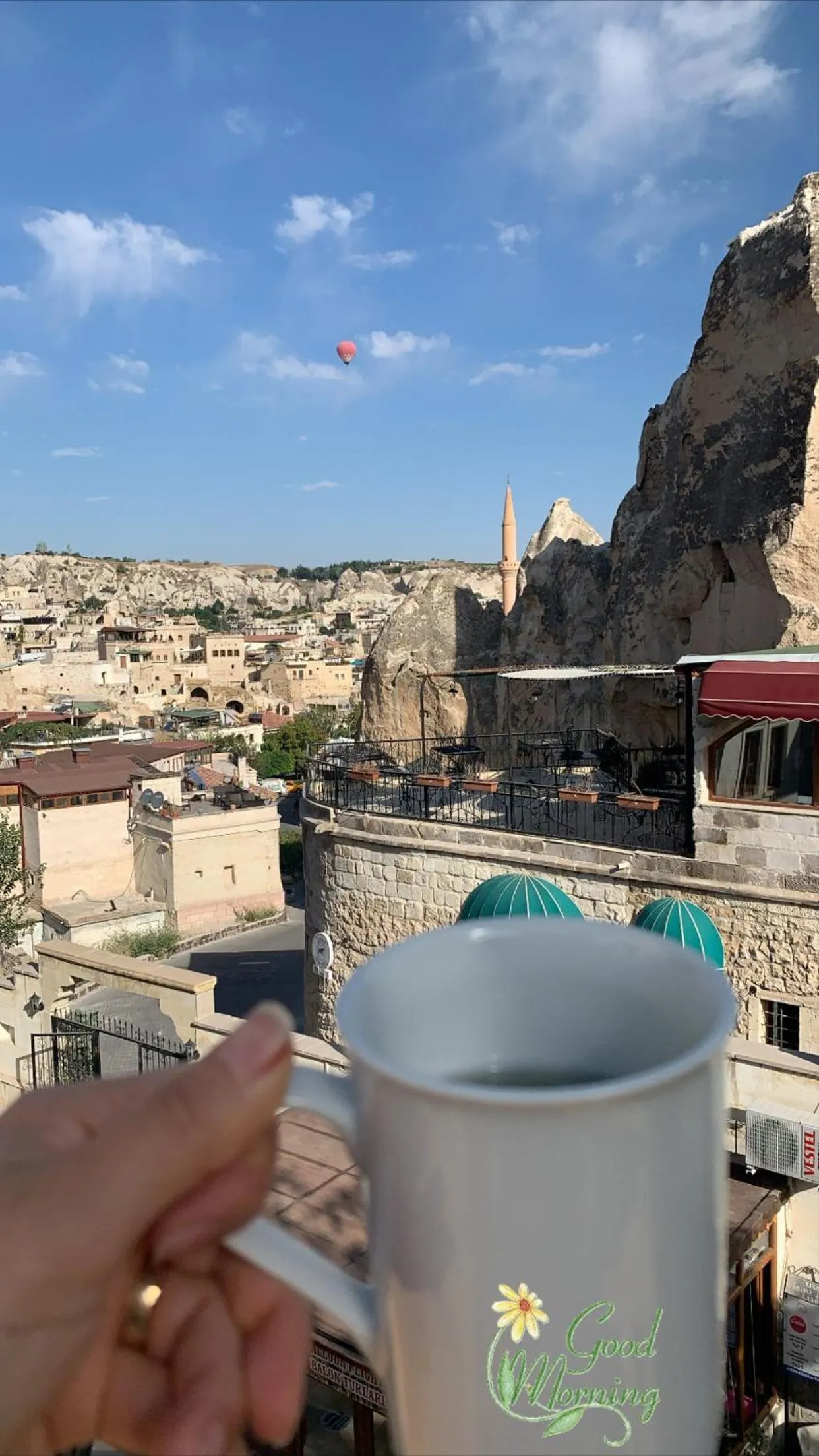 City view in Cappadocia Ozbek Stone House