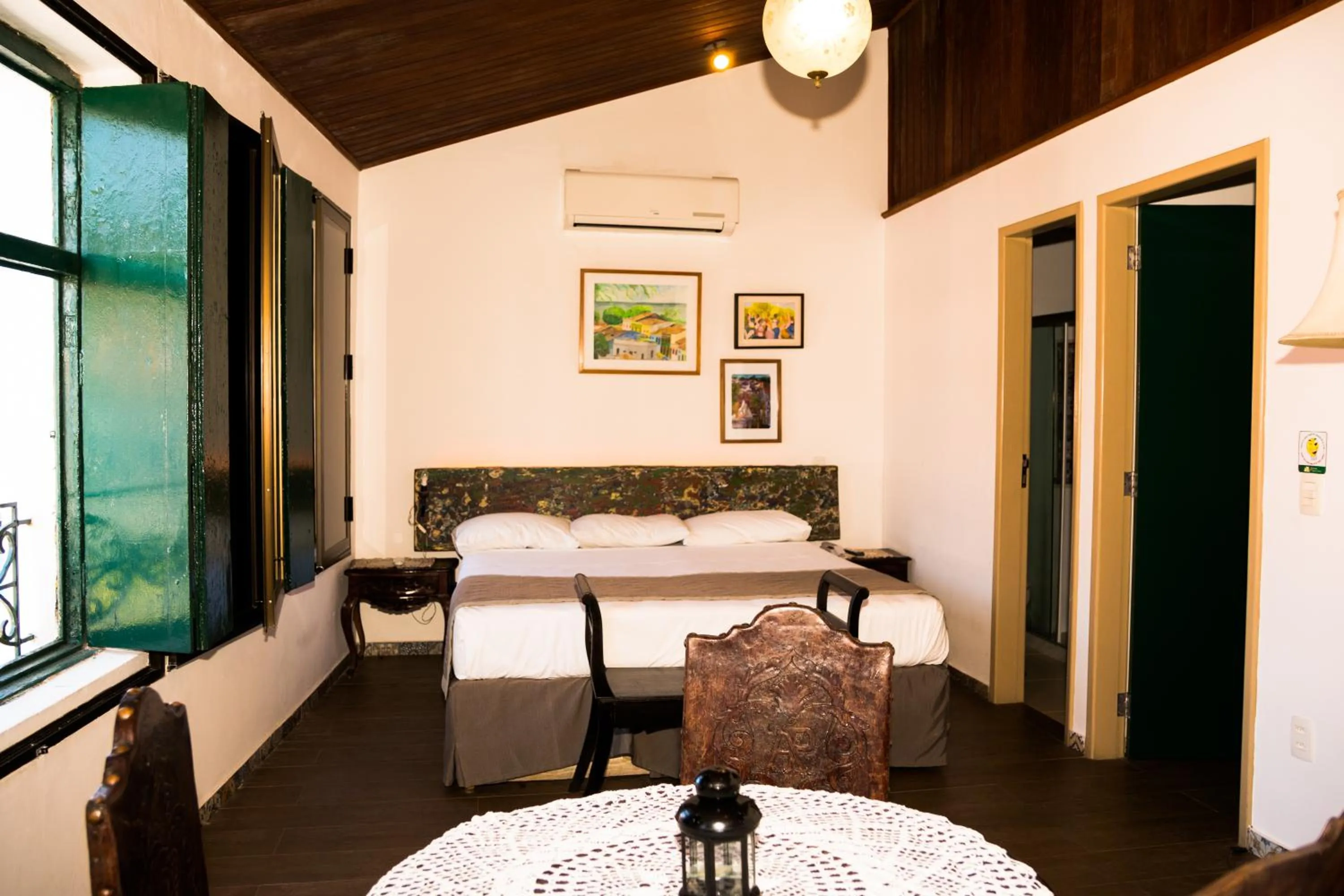 Bed in Pousada dos Quatro Cantos