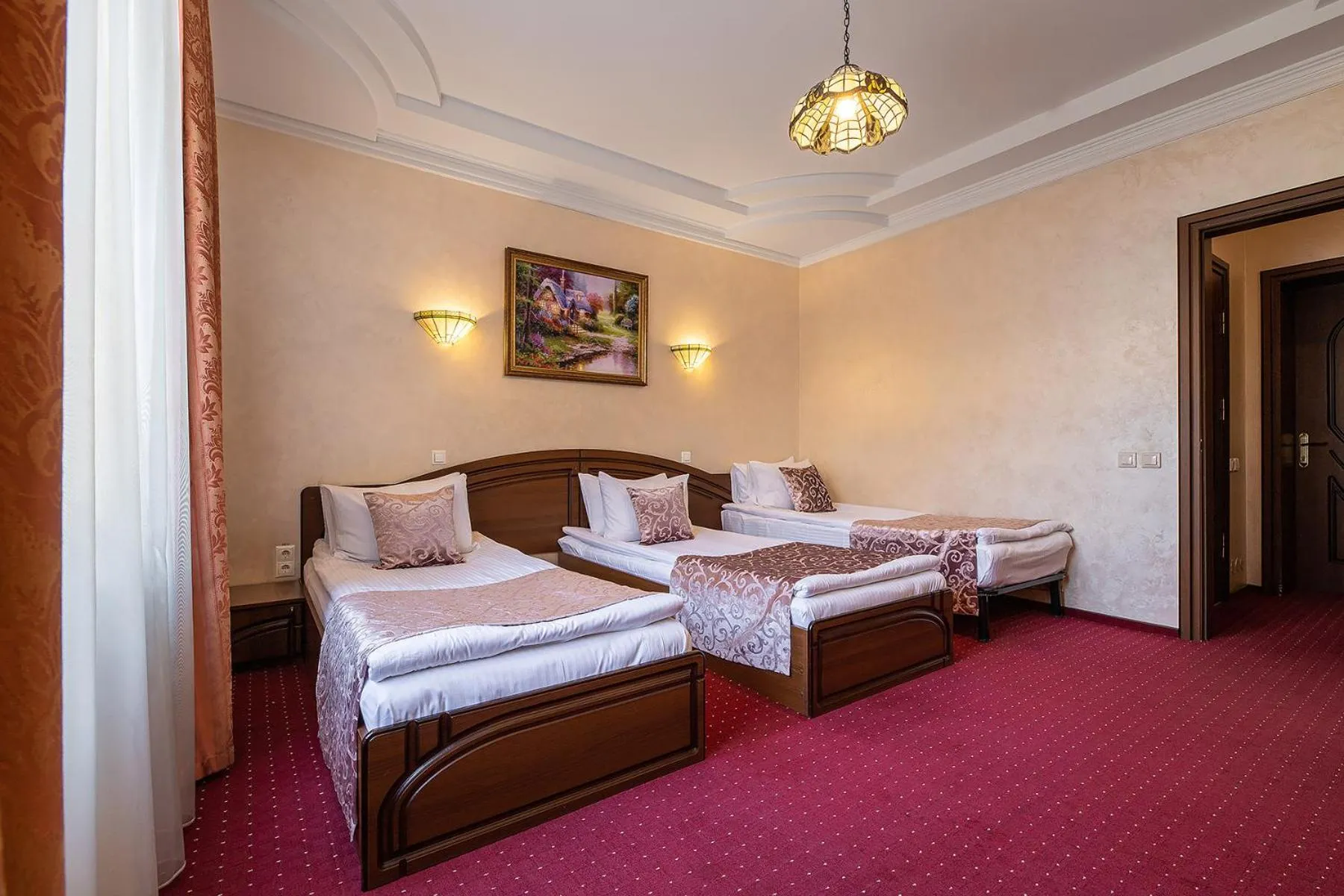Bed in Edem Hotel Lviv