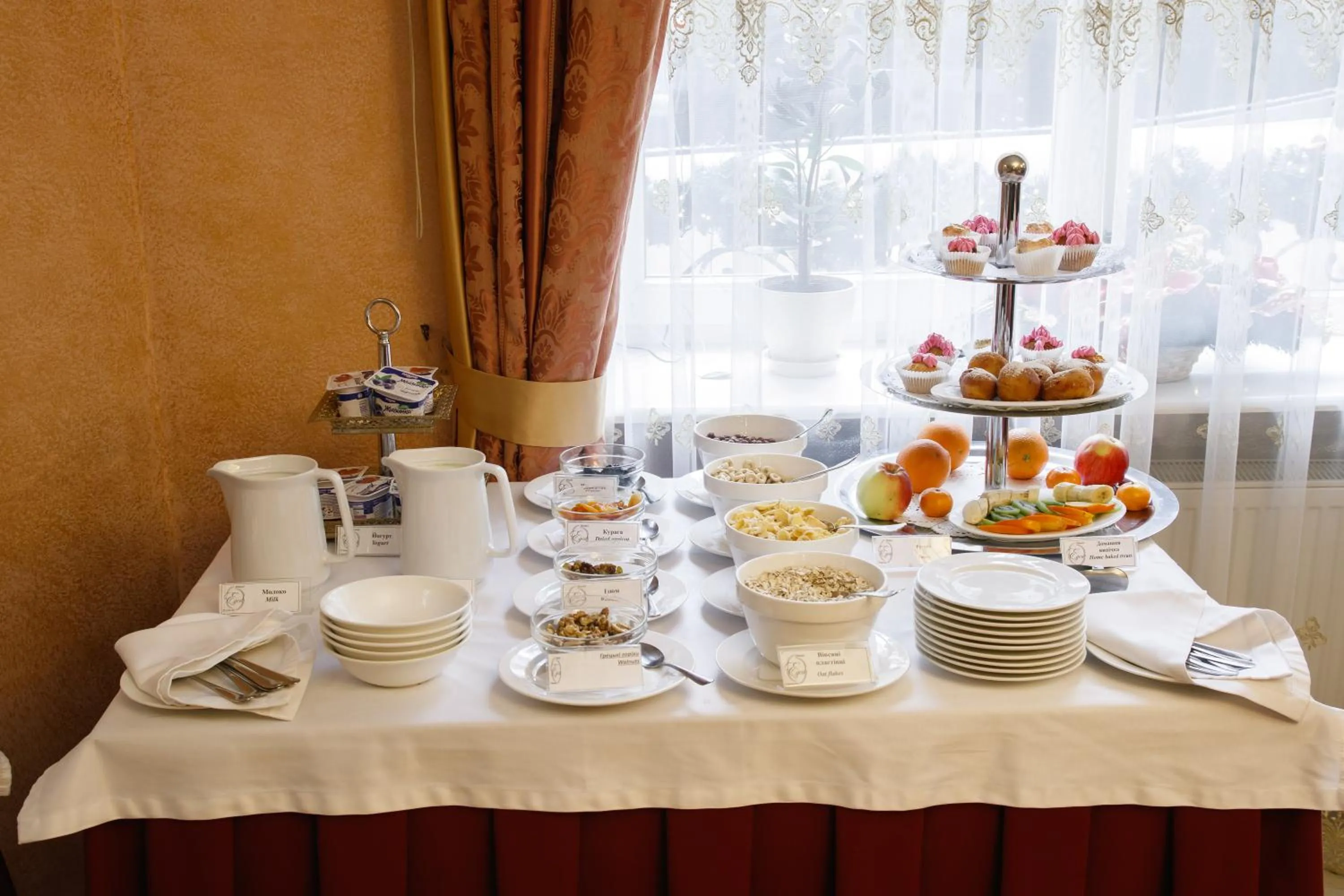 Buffet breakfast in Edem Hotel Lviv