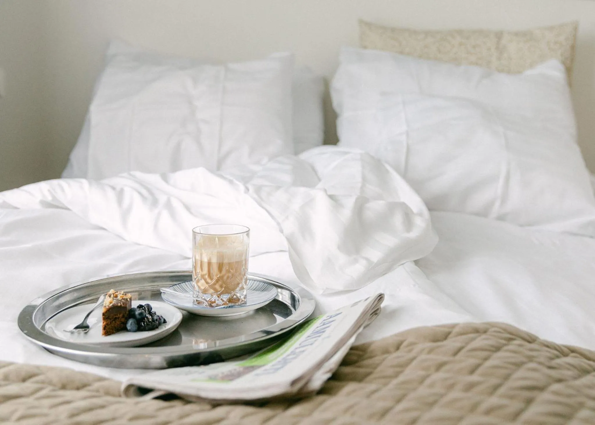 Bed in Lillan Hotel & Kök